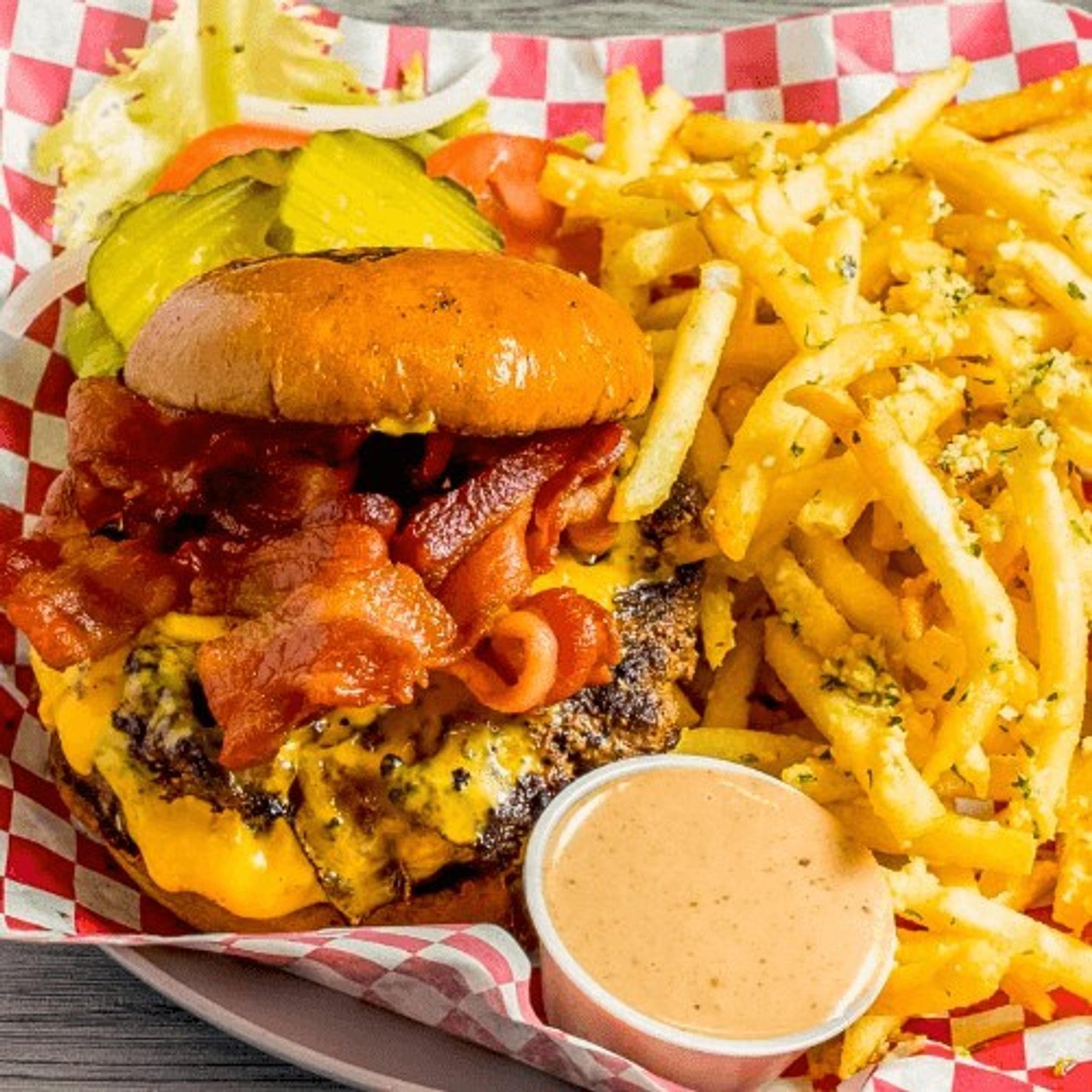 Bacon Double Smash Burger