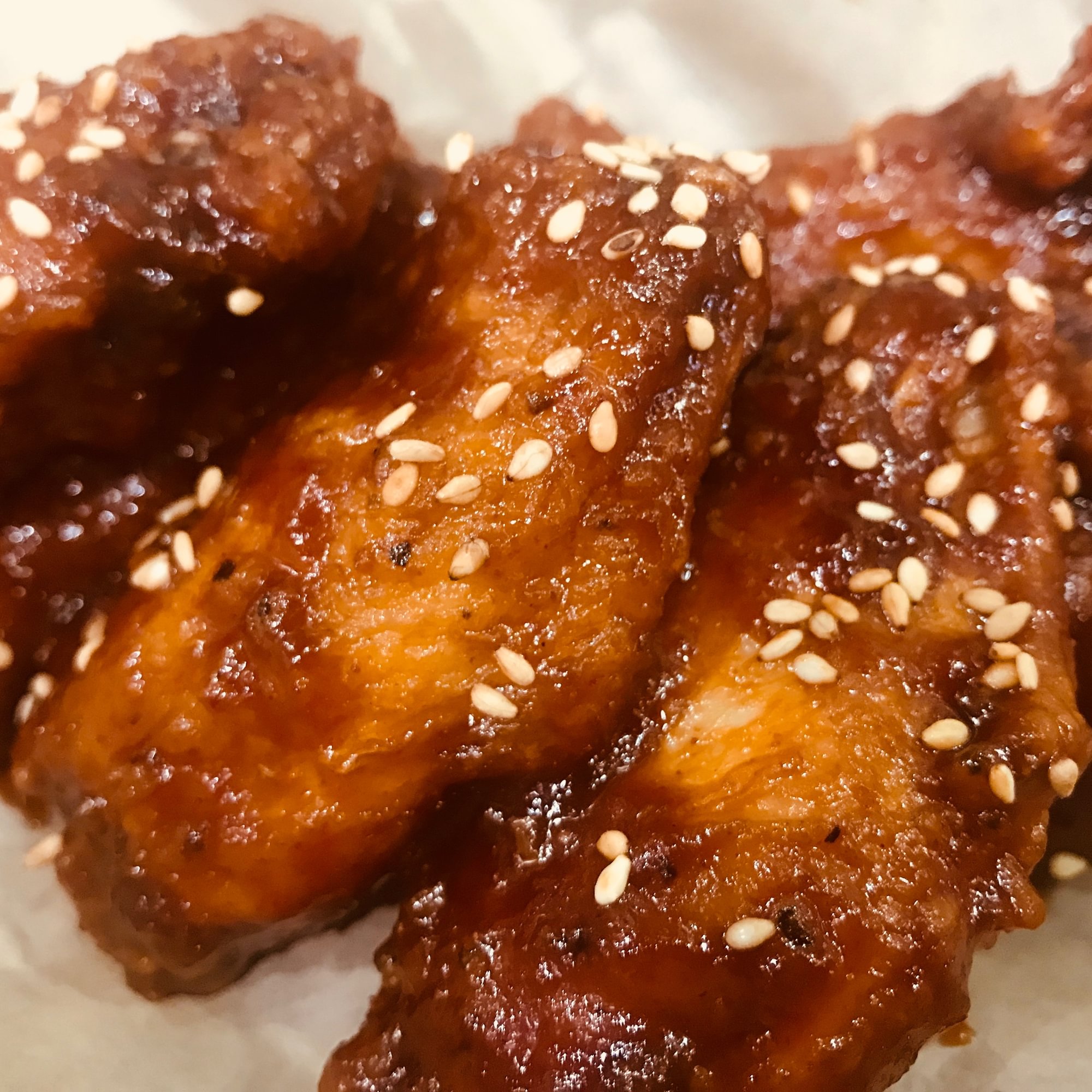 Soy Garlic-Glazed Wings