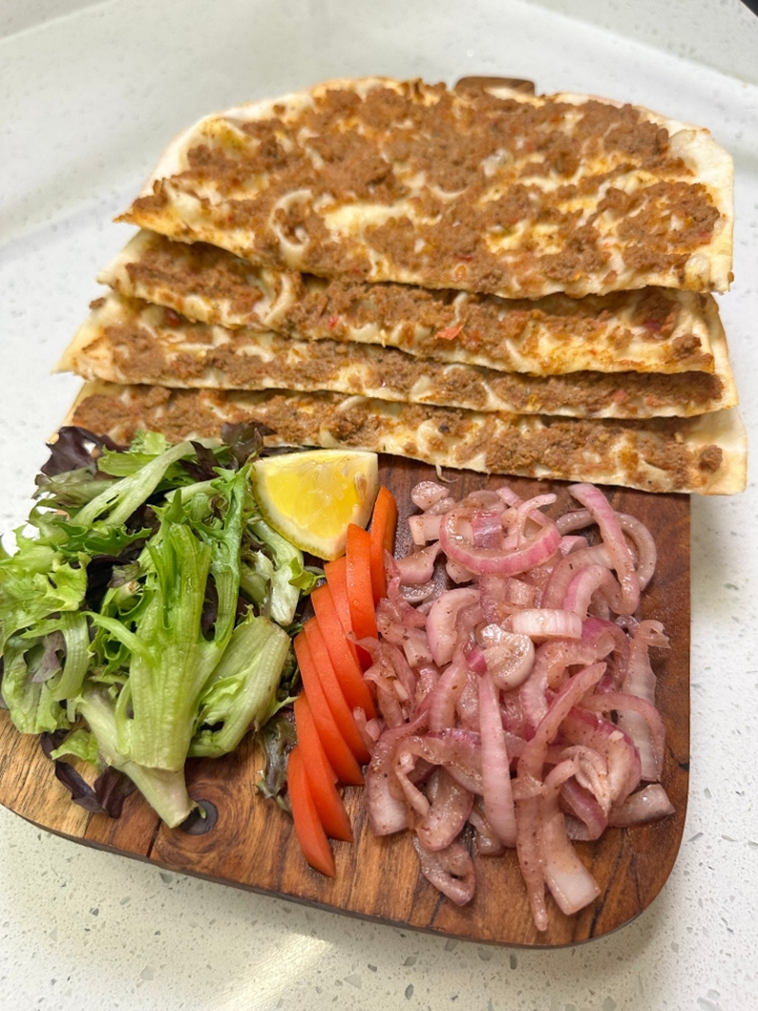Lahmacun (Turkish Flatbread Pizza)
