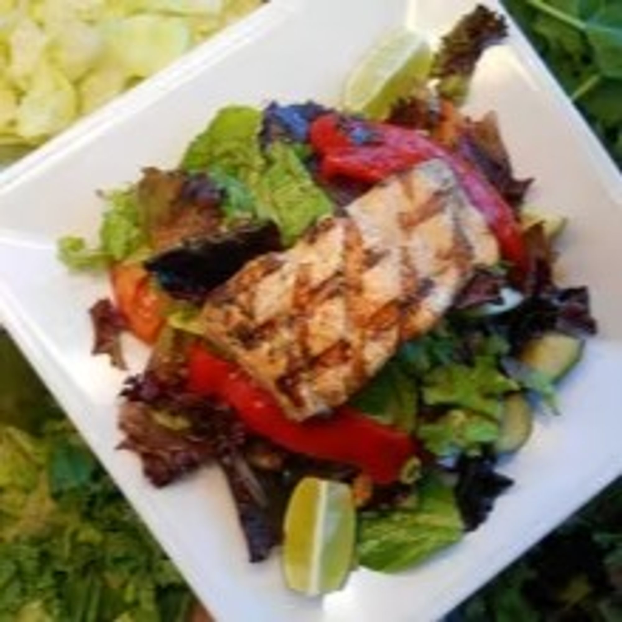 Grilled Salmon Salad