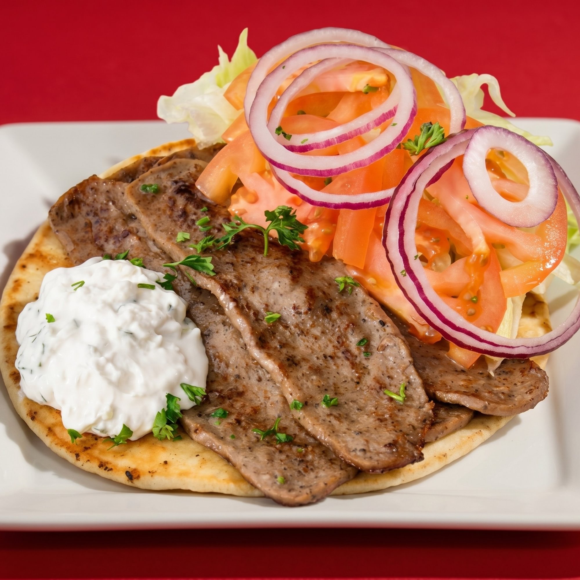 Mediterranean Gyro Sandwich