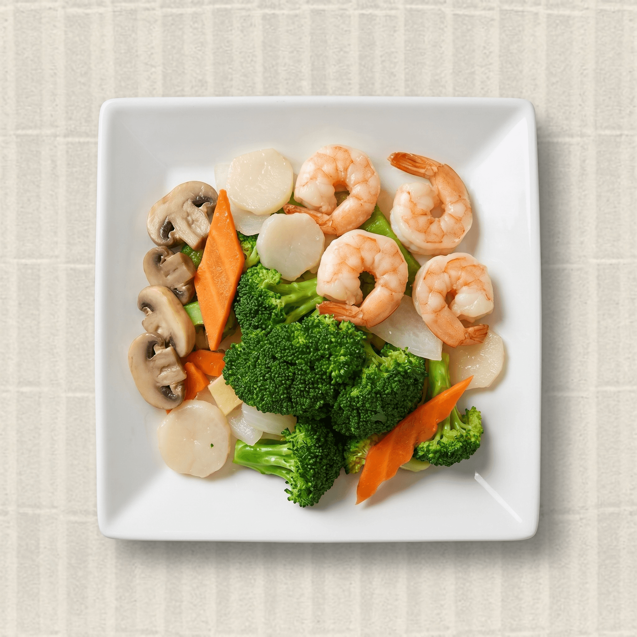 Steamed Shrimp Mixed Vegetables