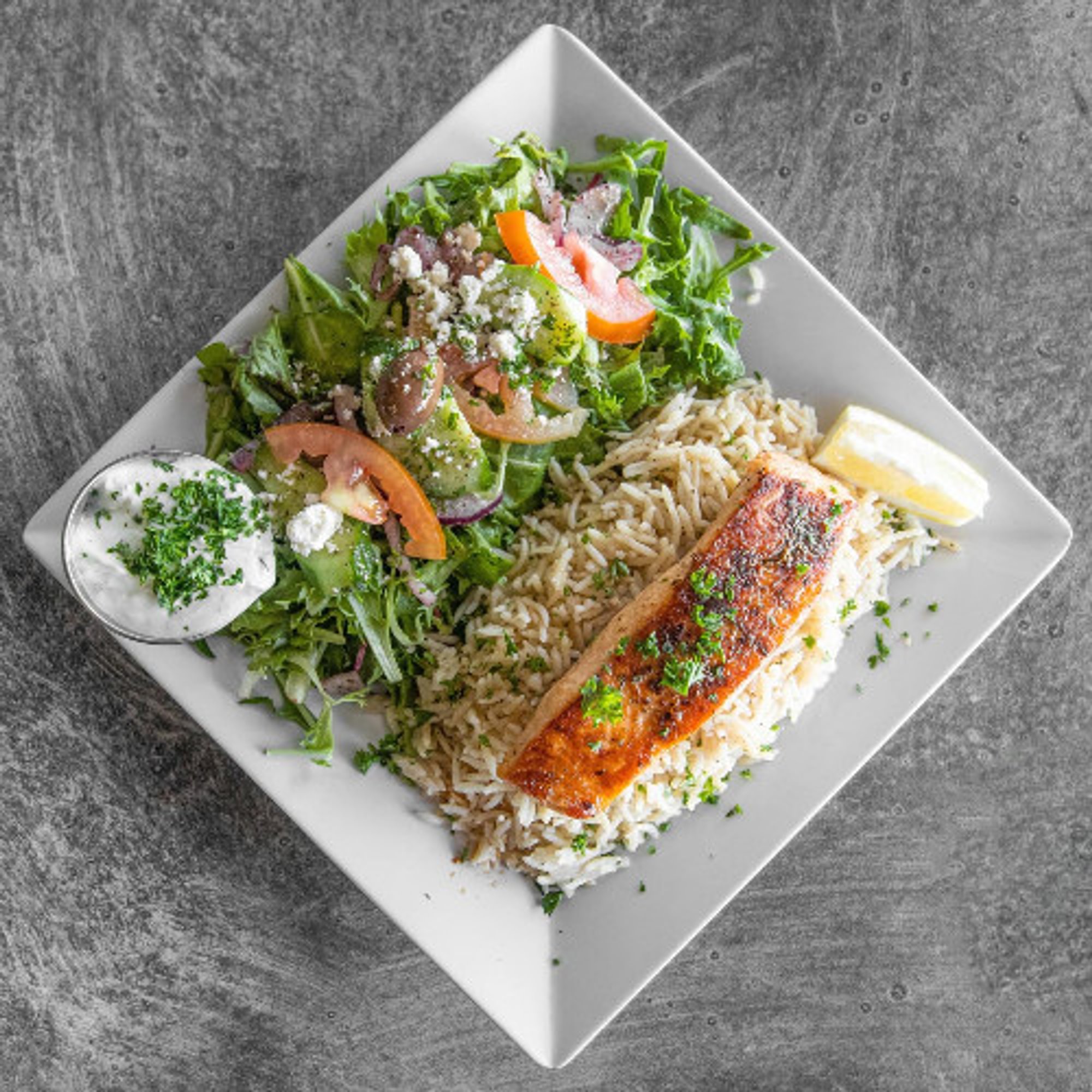 Grilled Salmon Plate