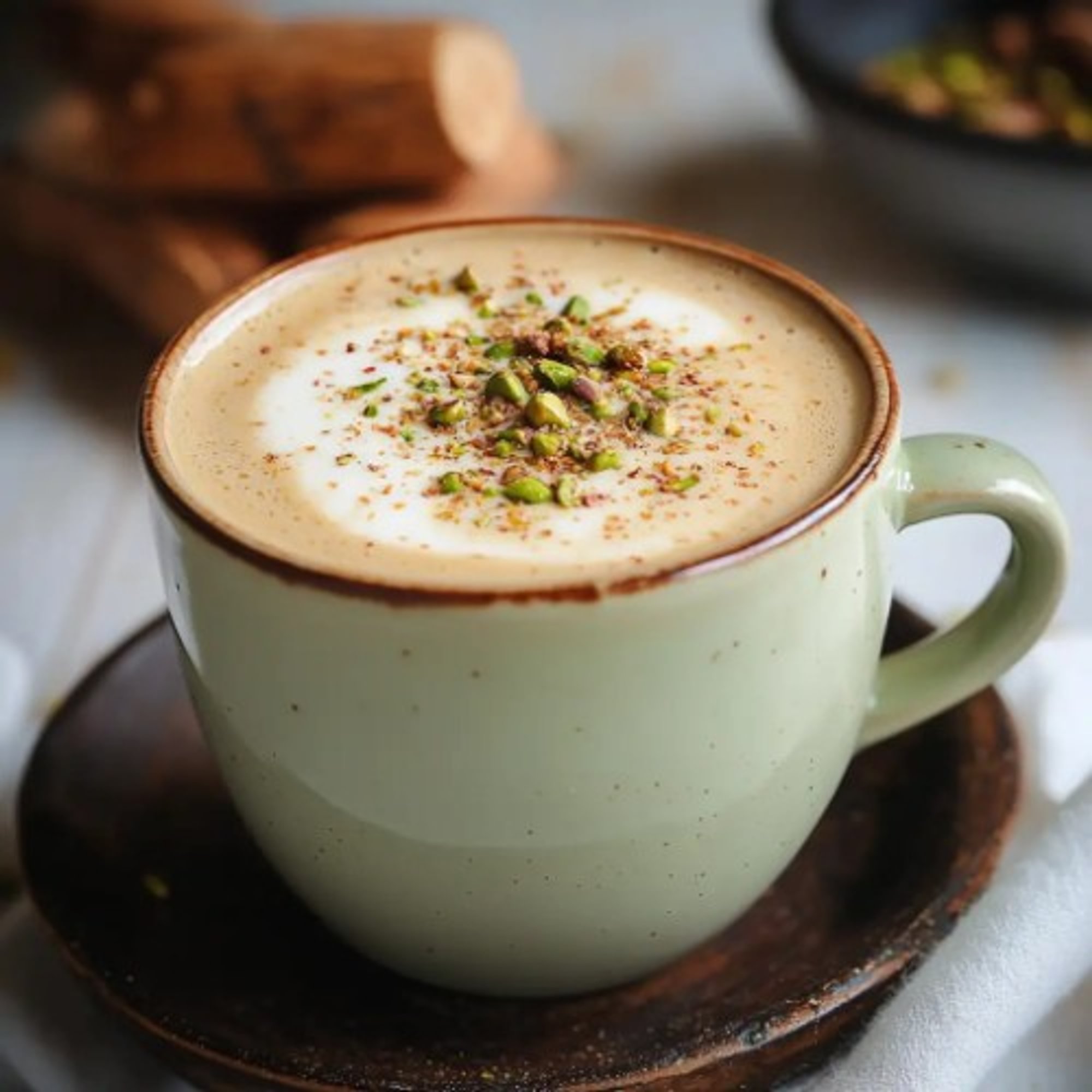 Hot Pistachio Latte