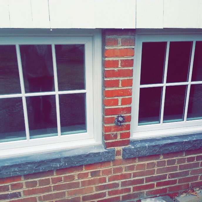 Marvin windows installed and brick opening custom made