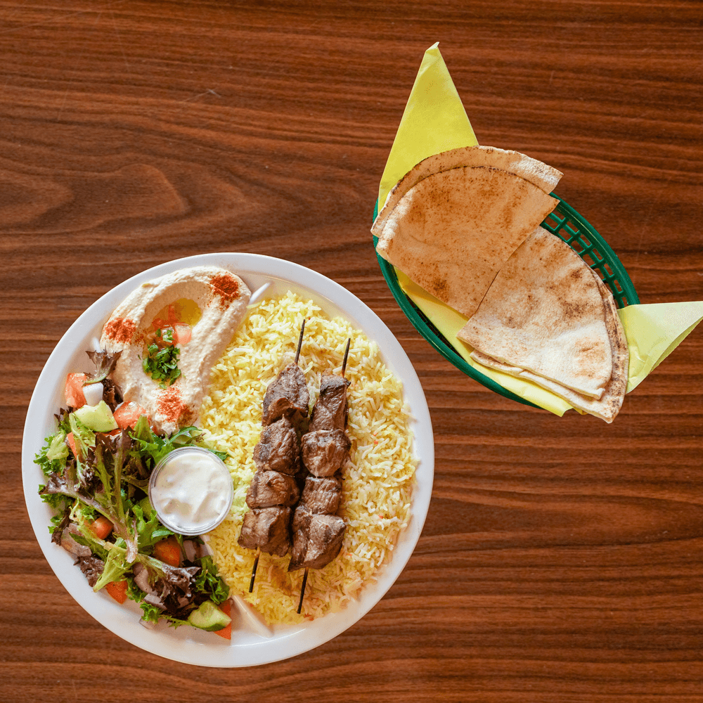 Beef Kabobs Plate