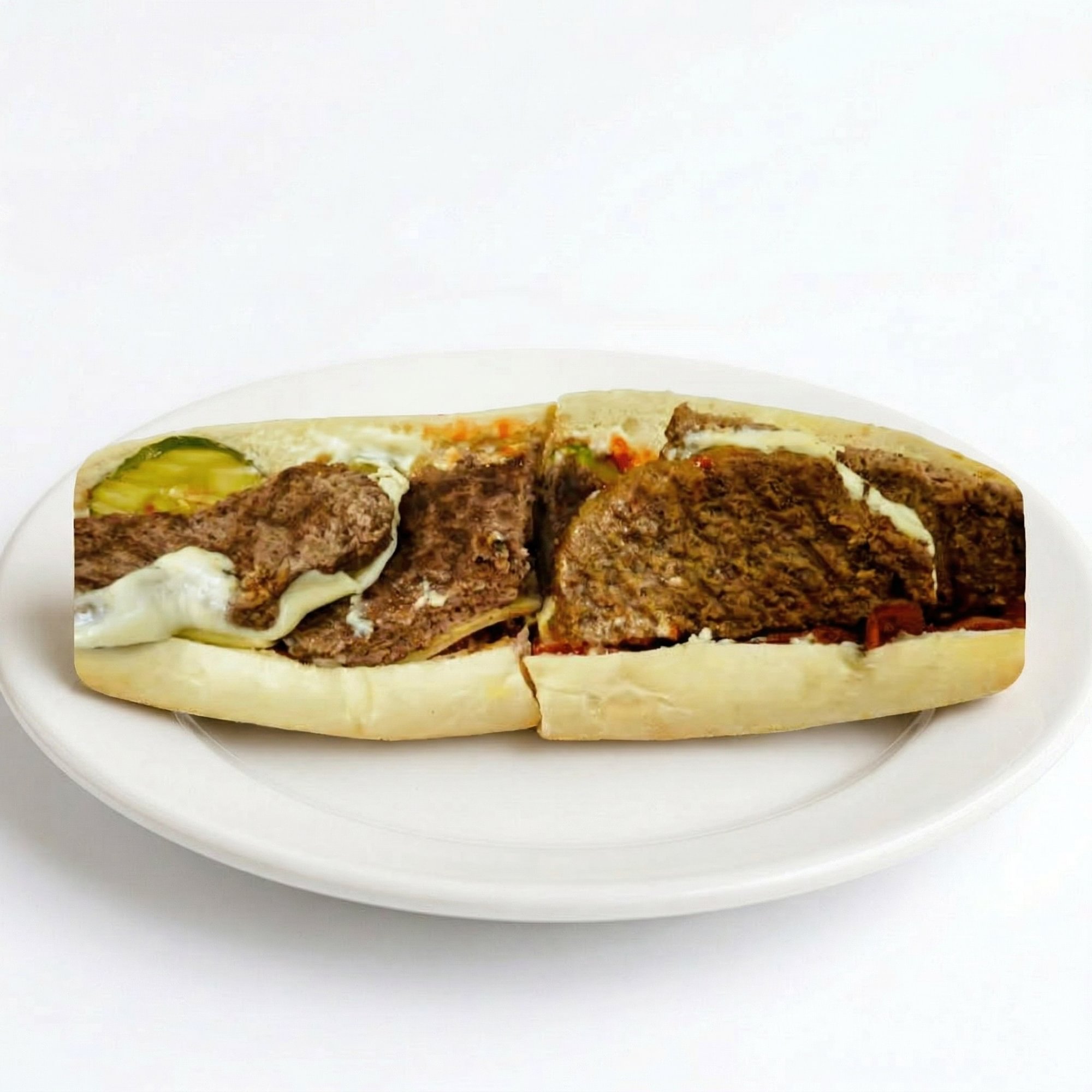 Cheeseburger Hoagie Sandwich