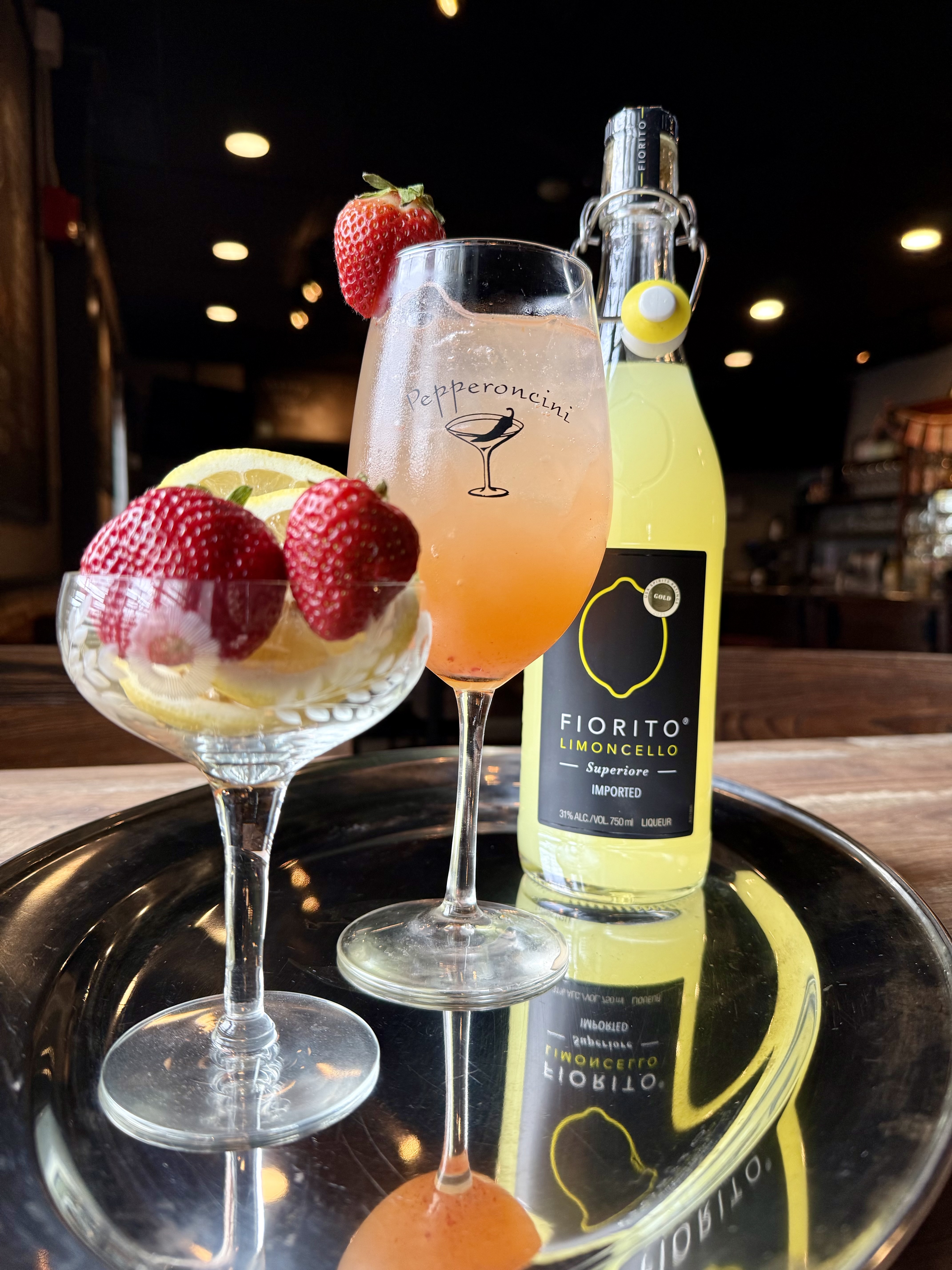 Strawberry Limoncello Spritz
