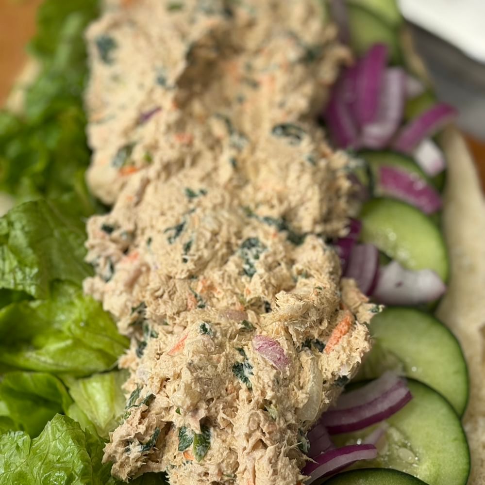 Vegetable Tuna on a Bagel