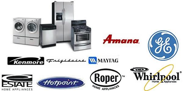 Here is just a few brands we service. Adept Appliance repairs and installs most brands of major appliances!