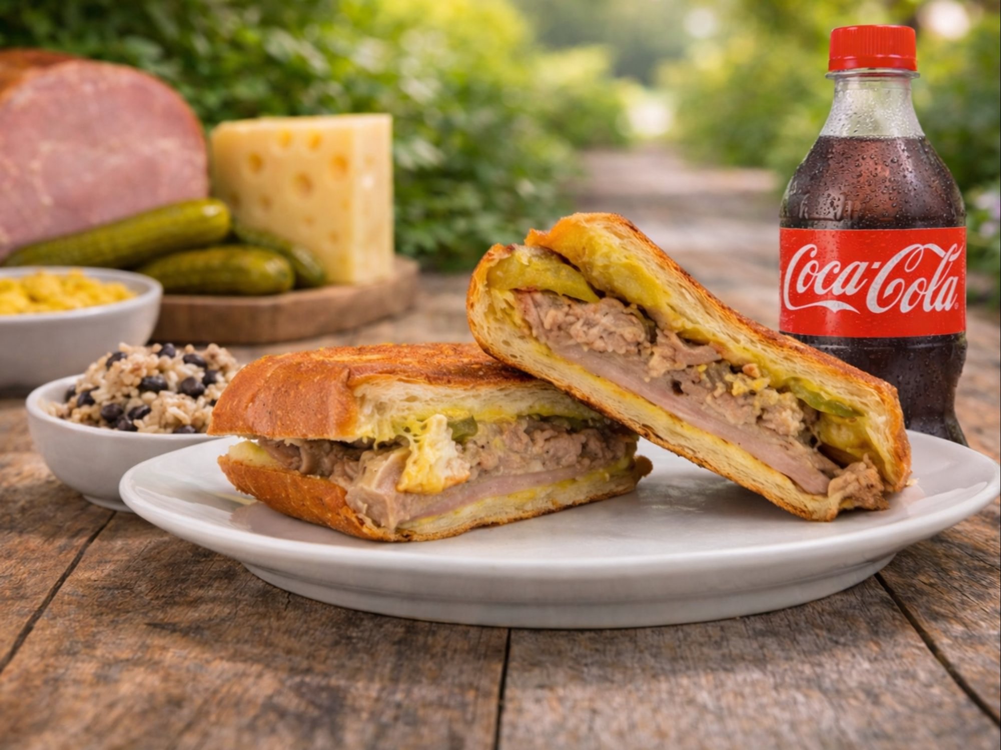 Cuban Sandwich Combo w/Side and 20oz. Soda Bottle