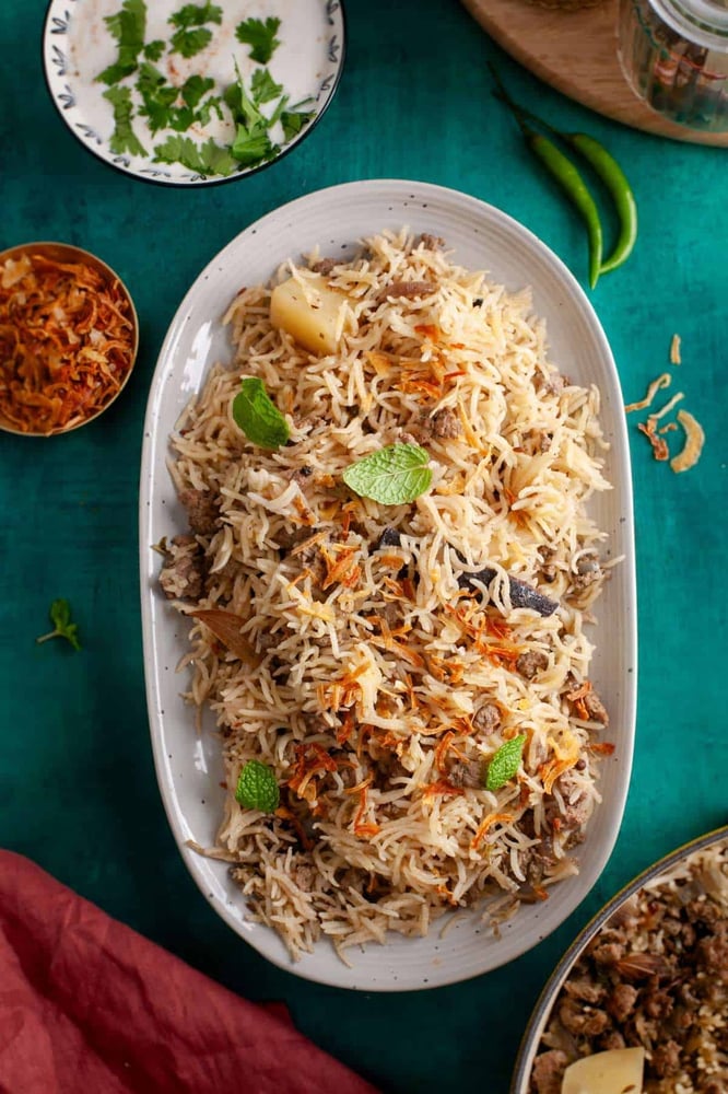 Kheema (Goat) Pulao