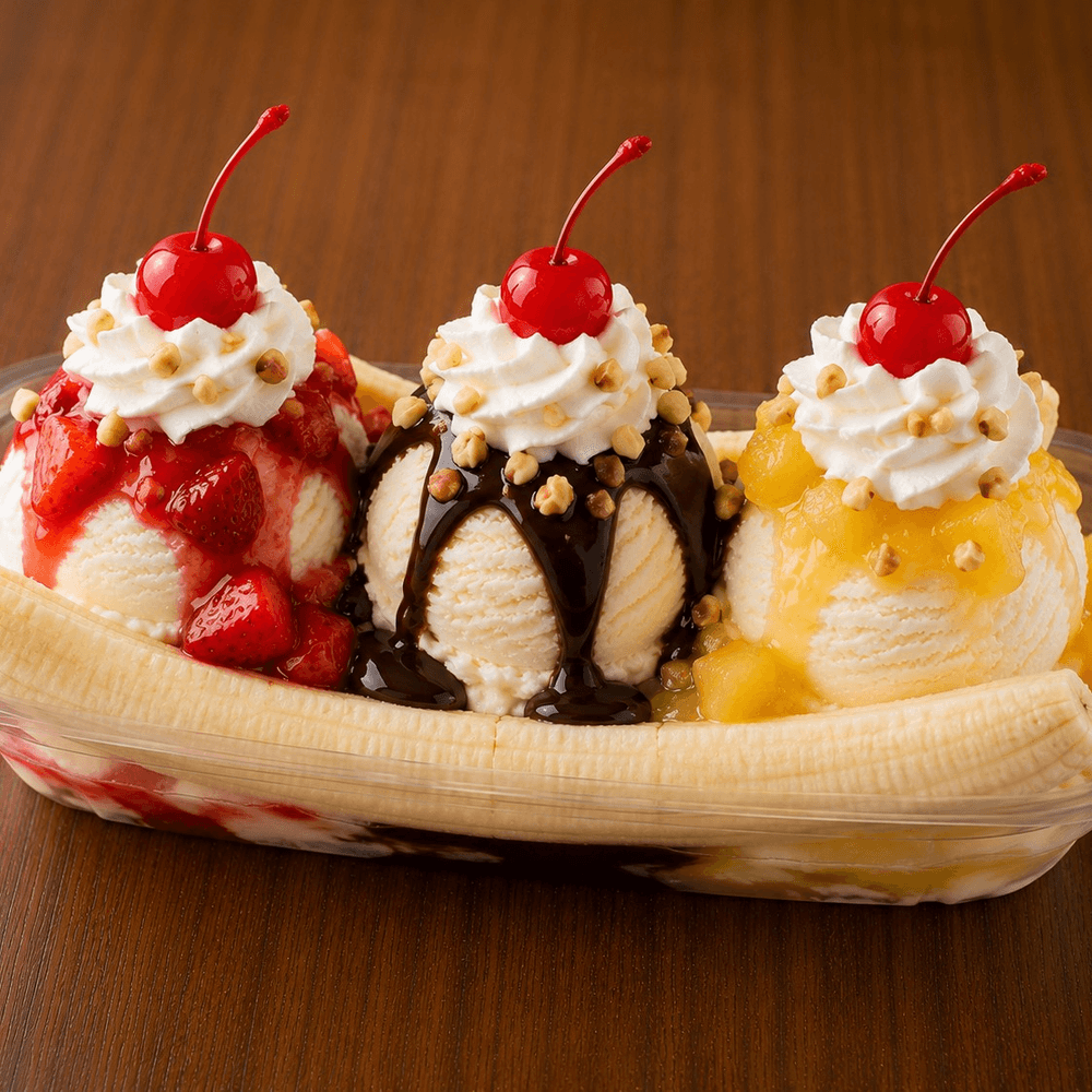 Banana Split Sundae
