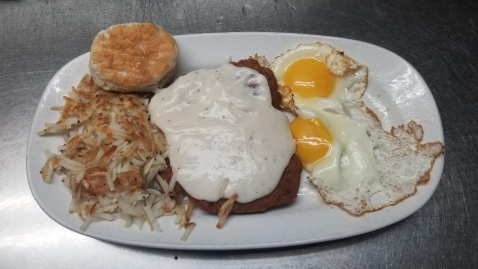 Country Fried Steak & Two Eggs