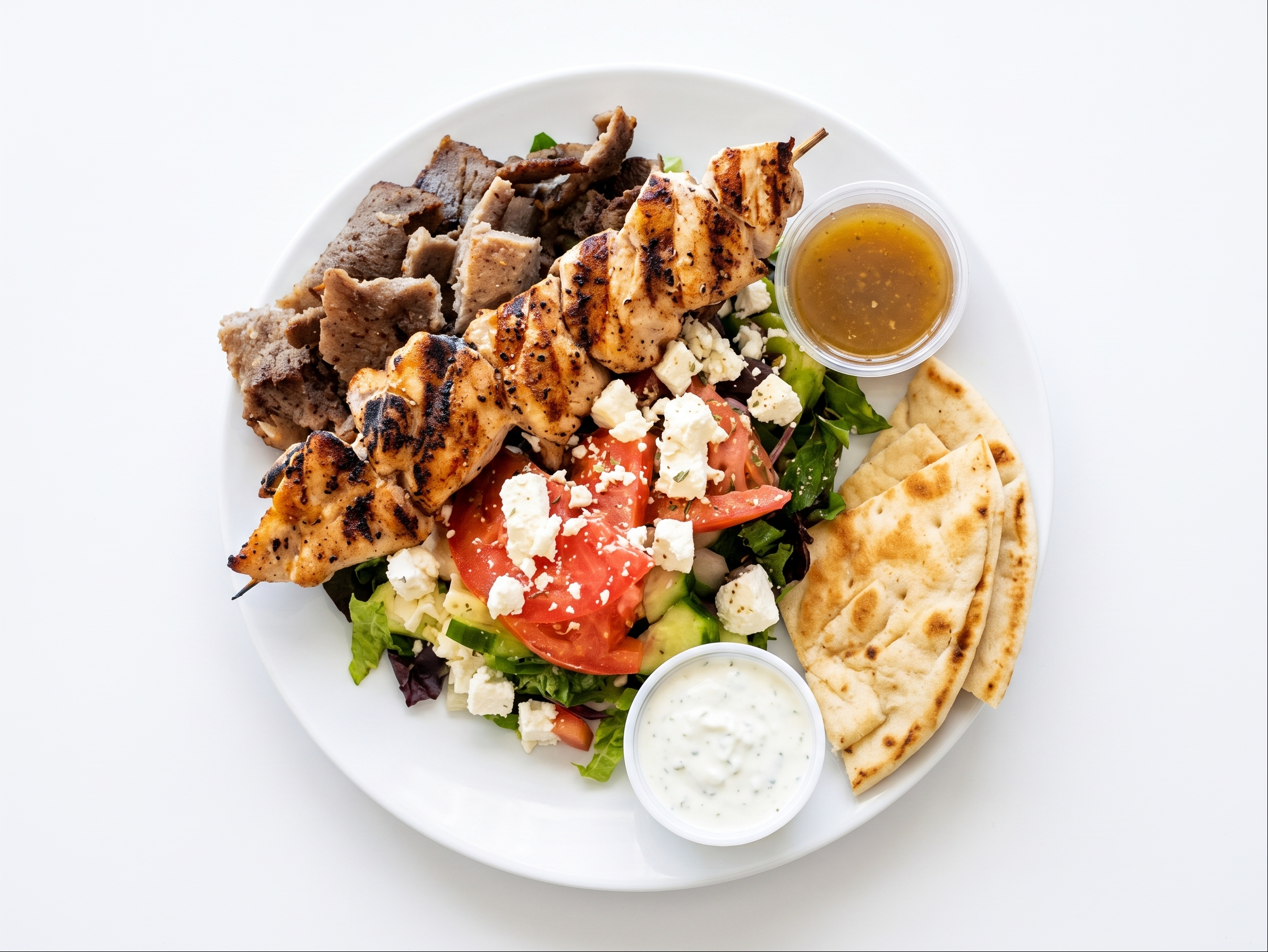 Grilled Chicken Gyro Platter
