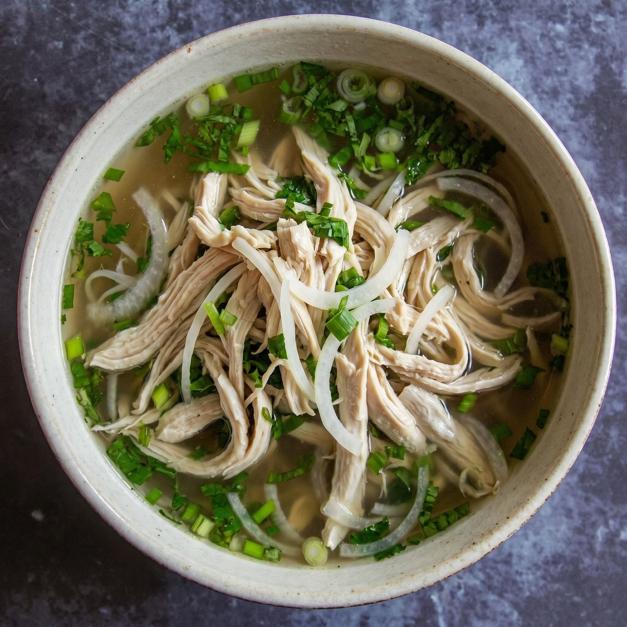 P10. Shredded Chicken Pho (Beef Broth)