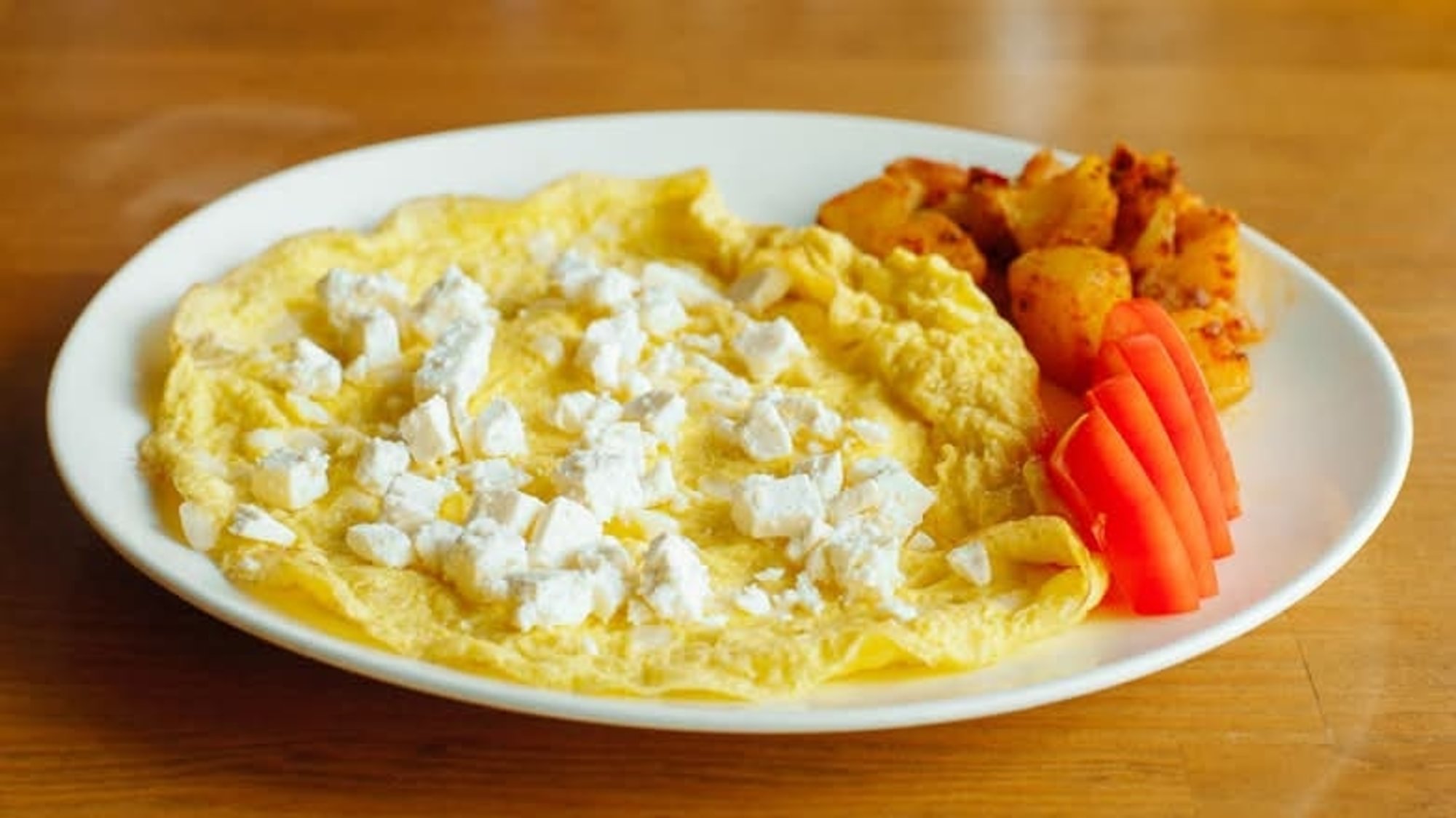 Spinach and Feta Cheese Omelet