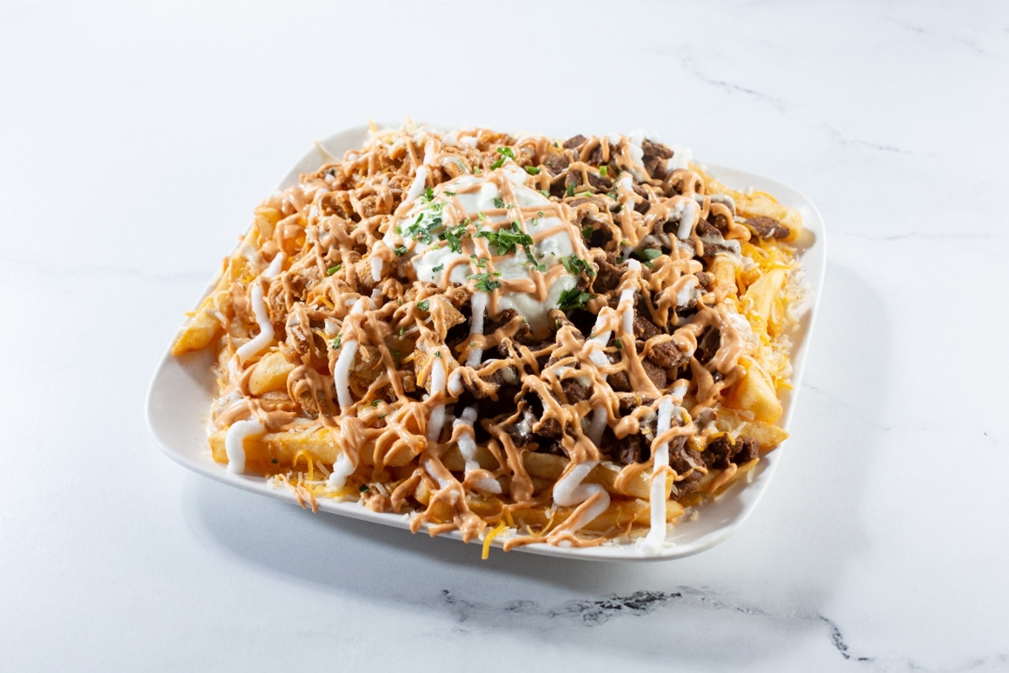 Loaded Beef Shawarma Fries