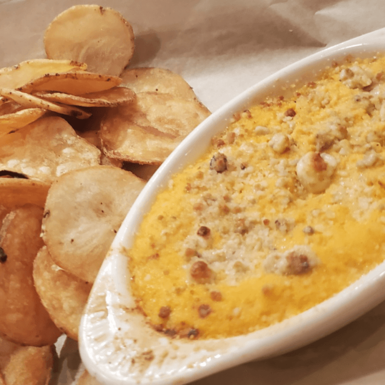 Buffalo Chicken Dip and Chips