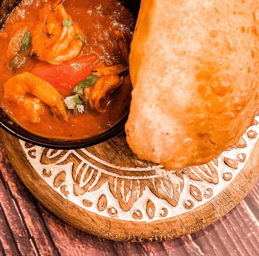 Poori and Shrimp