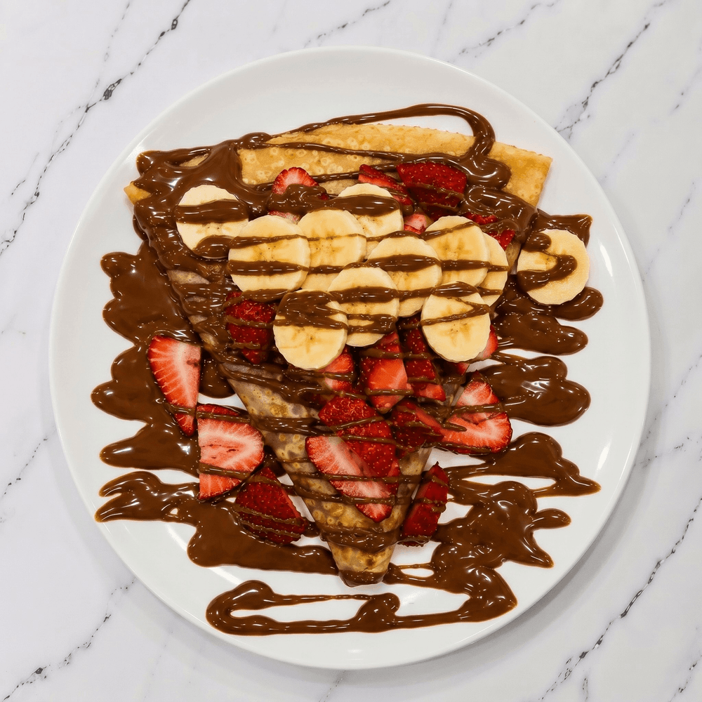 Nutella Strawberry Banana Waffle