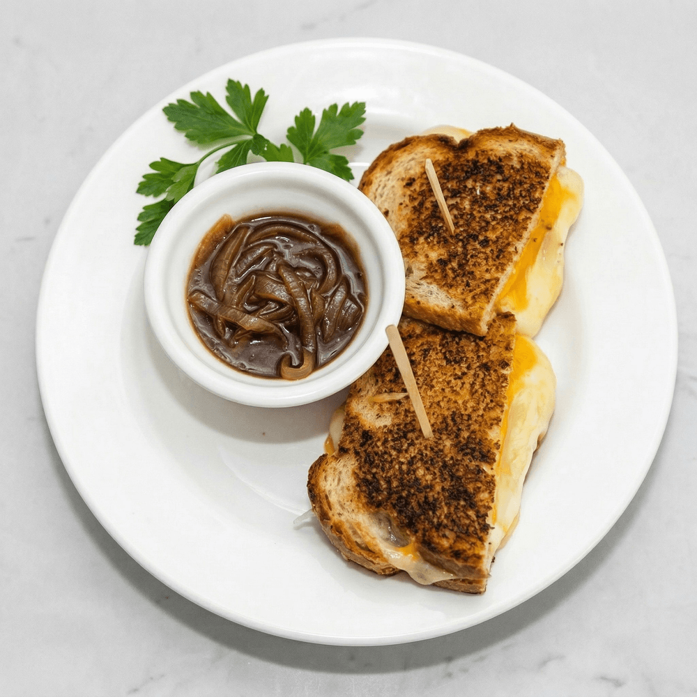 Grilled Four Cheese Dip Sandwich