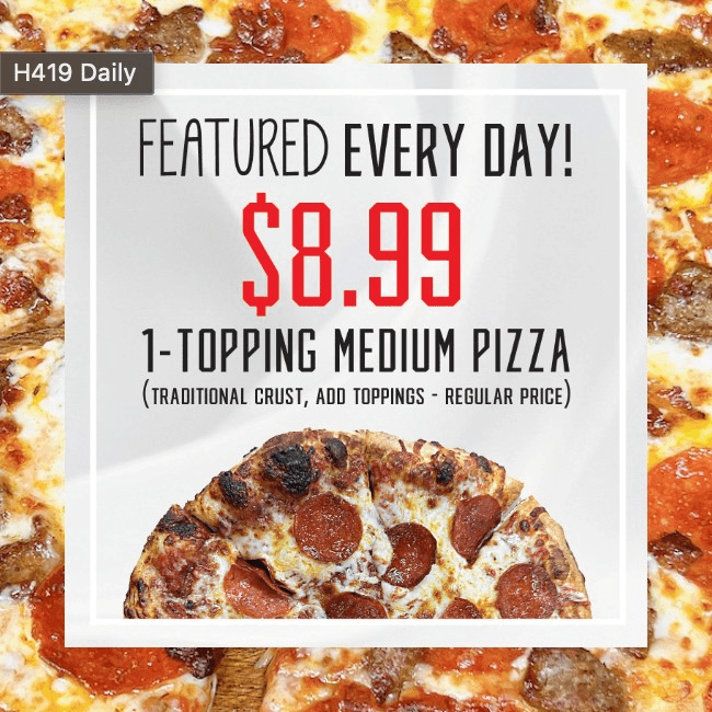 12" Medium 1 Topping