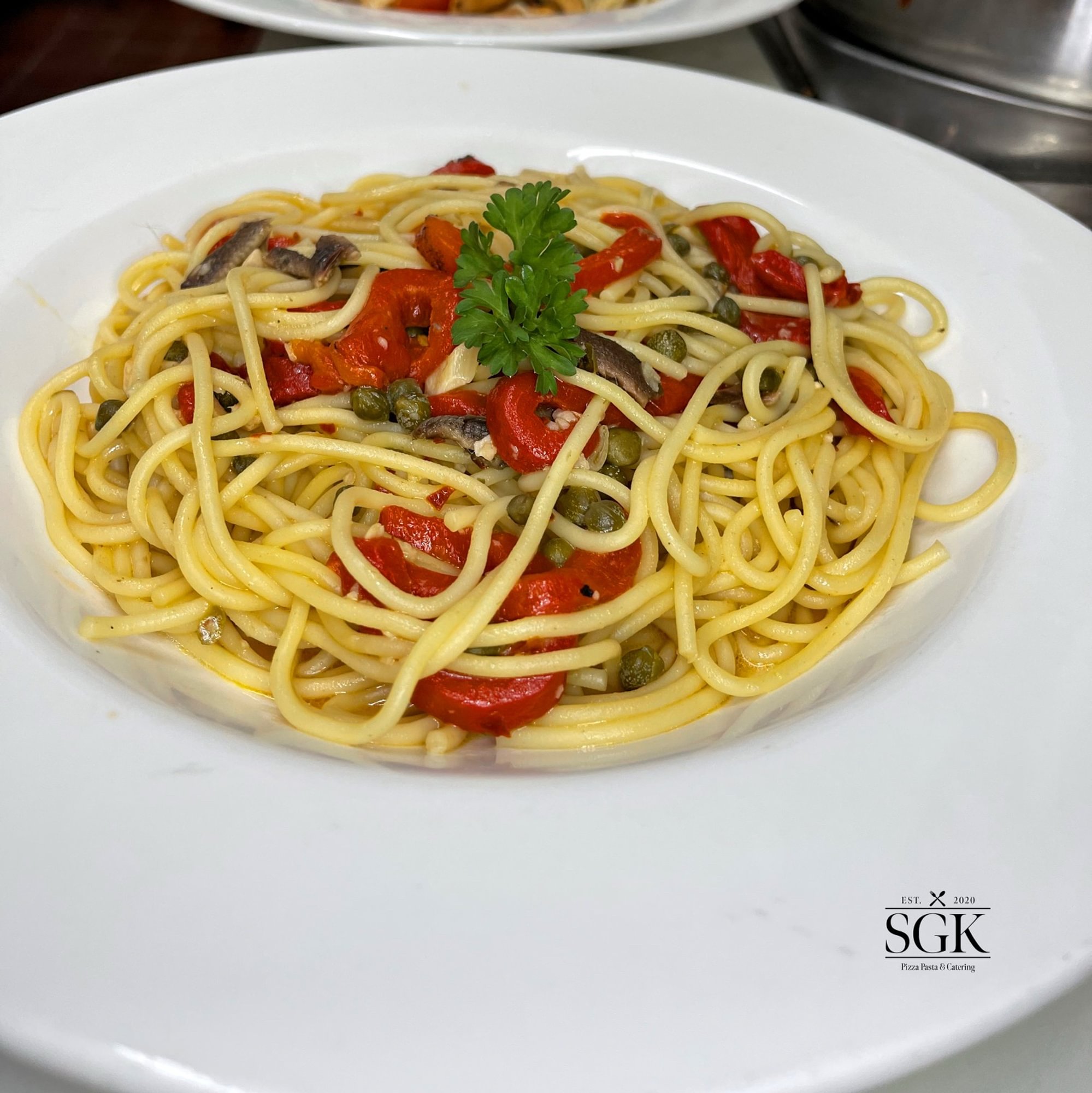 Mediterranean Spicy Spaghetti