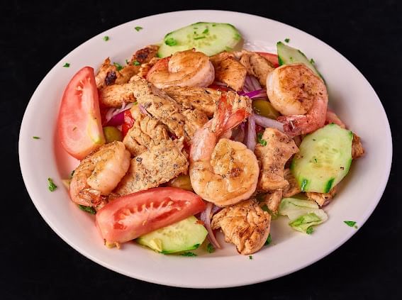 Grilled Chicken & Shrimp Salad