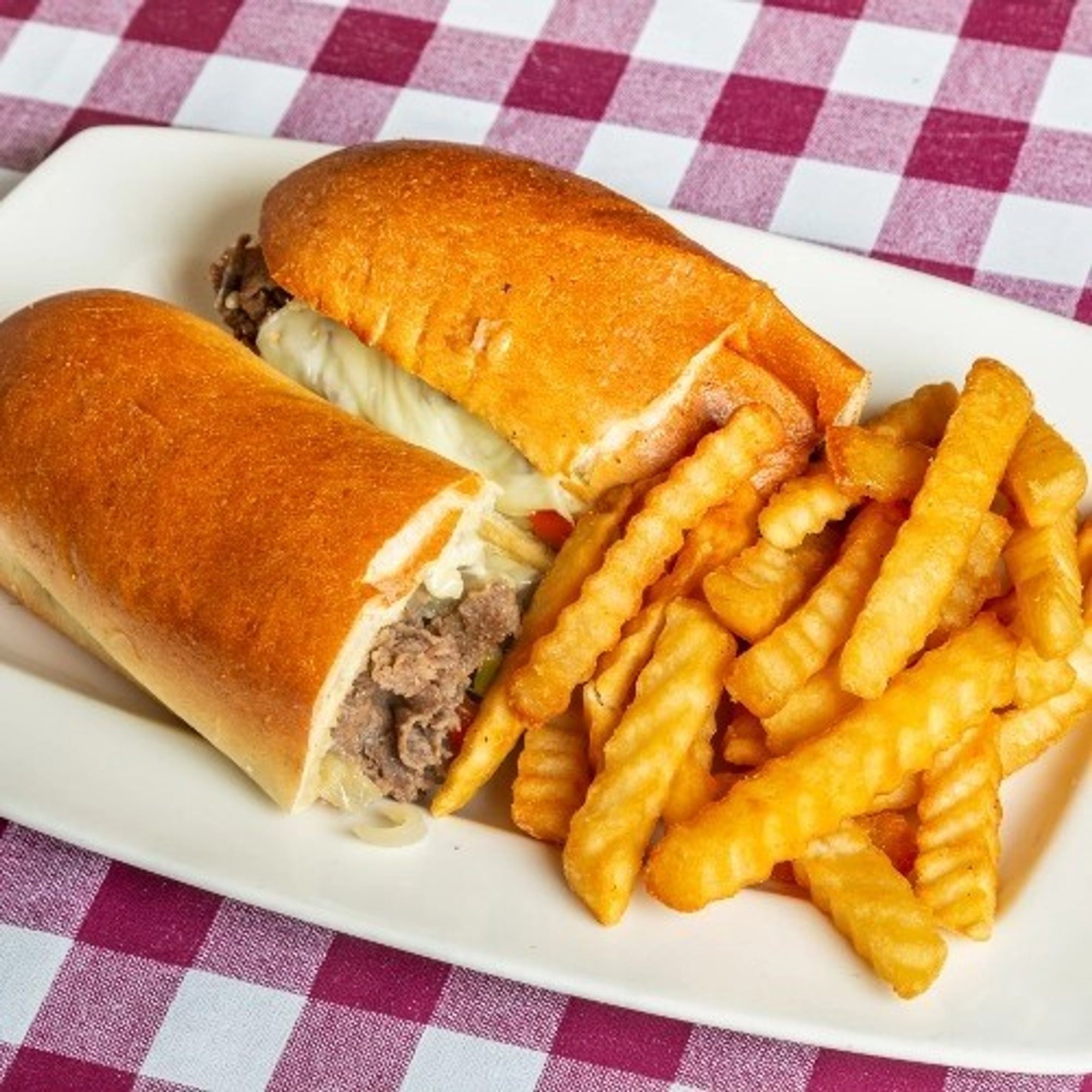 Chicken Philly Sub & Fries