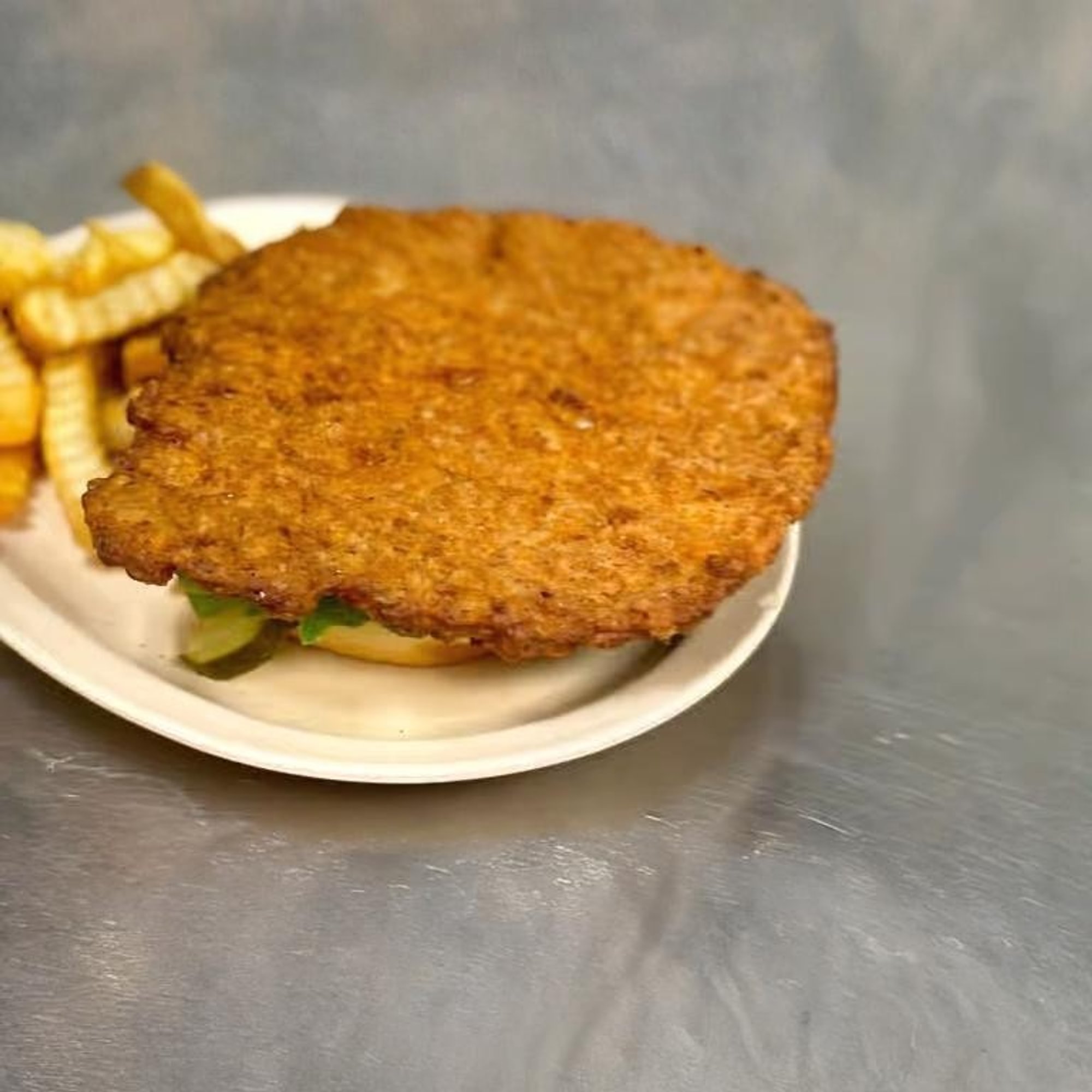 Breaded Pork Tenderloin Sandwich