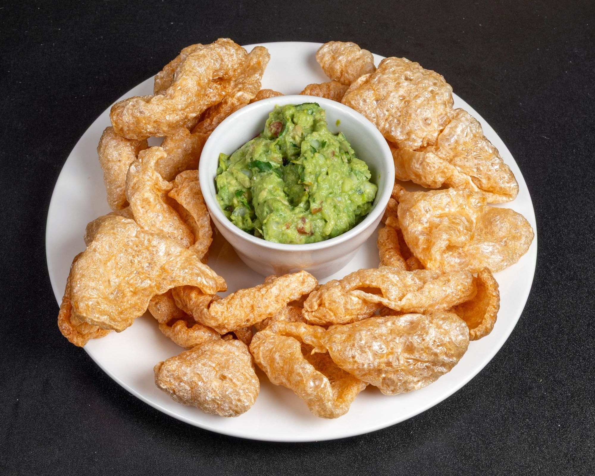 Pork Skin and Guacamole