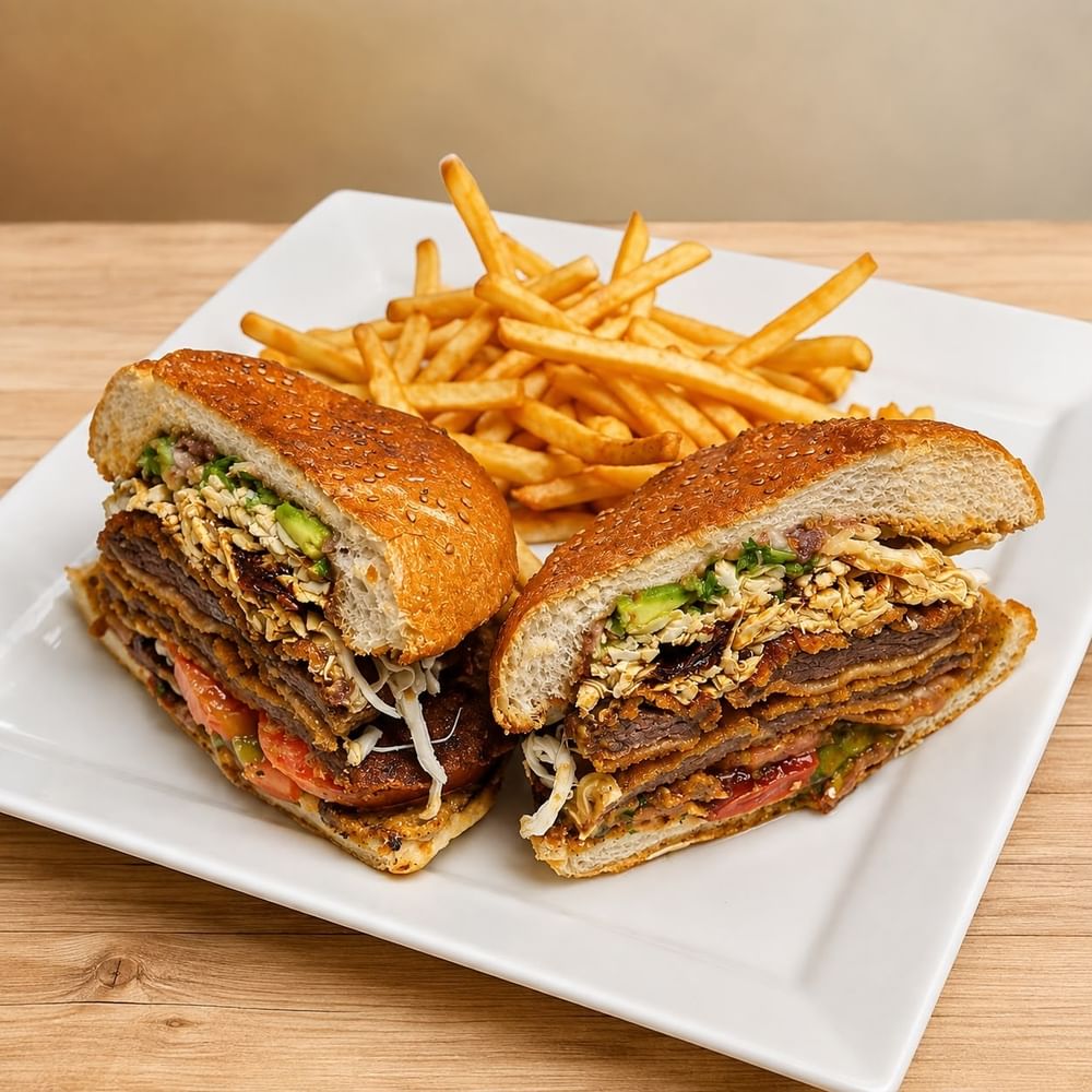 Cemita Milanesa Res