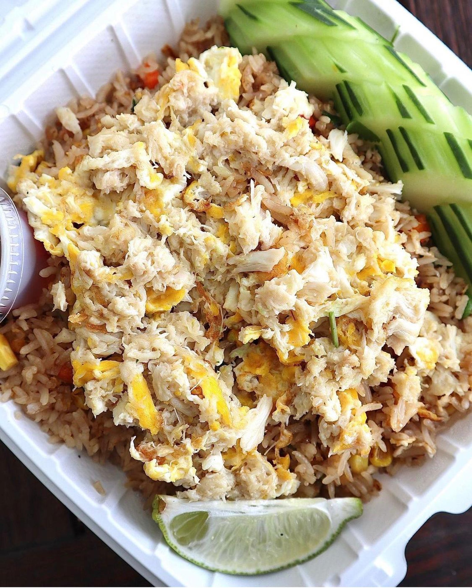 Crab meat fried rice