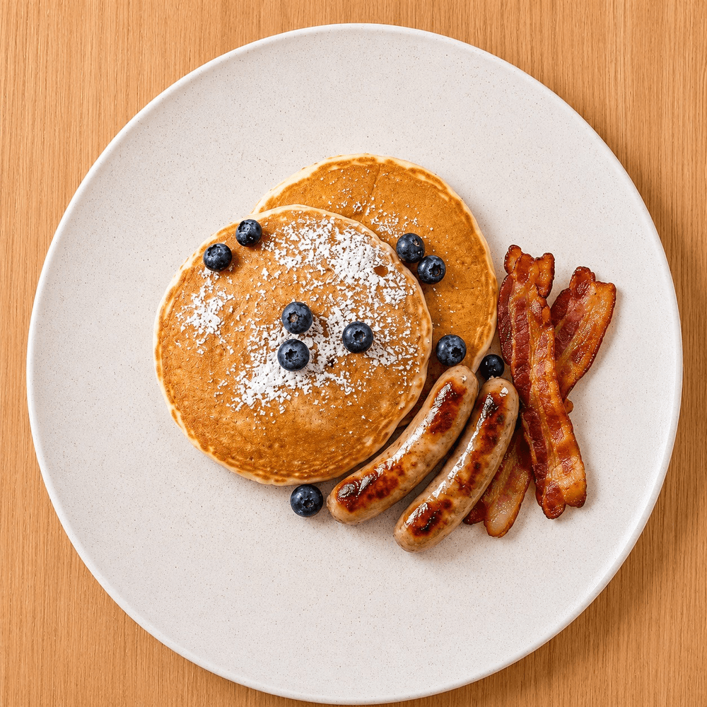 2 Pancakes & Meat