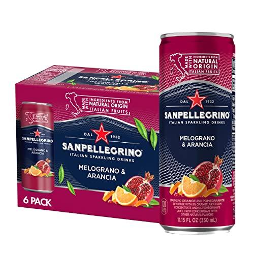San Pellegrino Melograno and Arancia 6pk cans