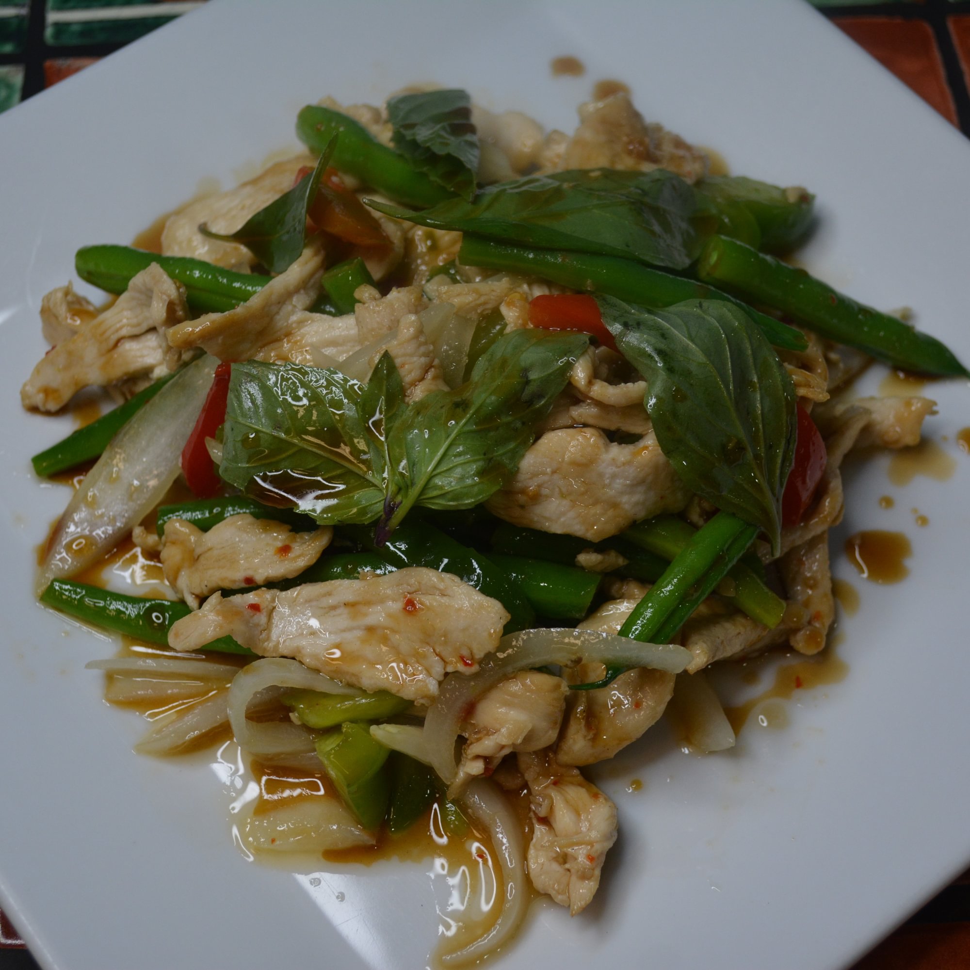 Chicken Basil Noodles