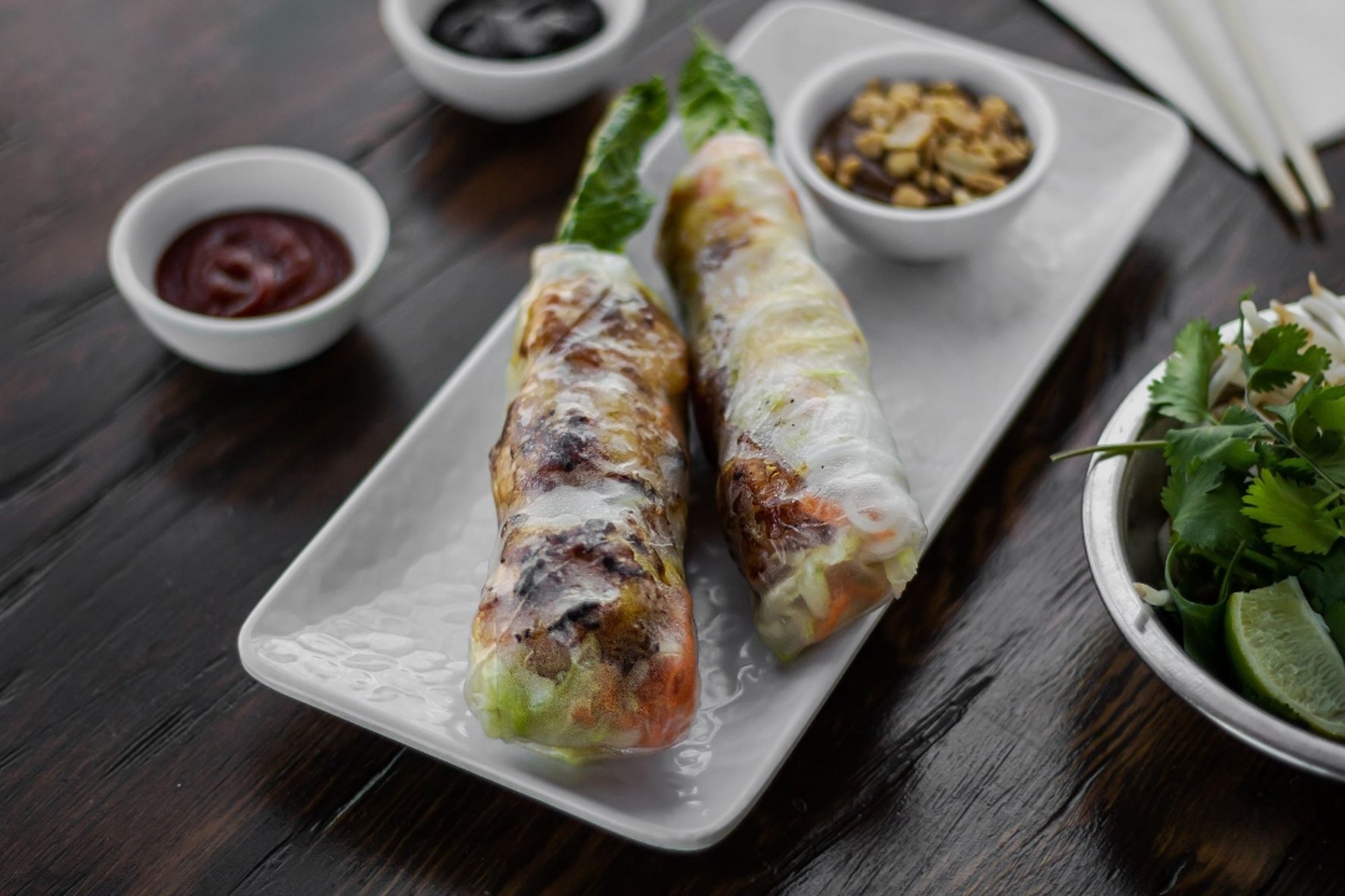 214 Grilled Shrimp Spring Rolls