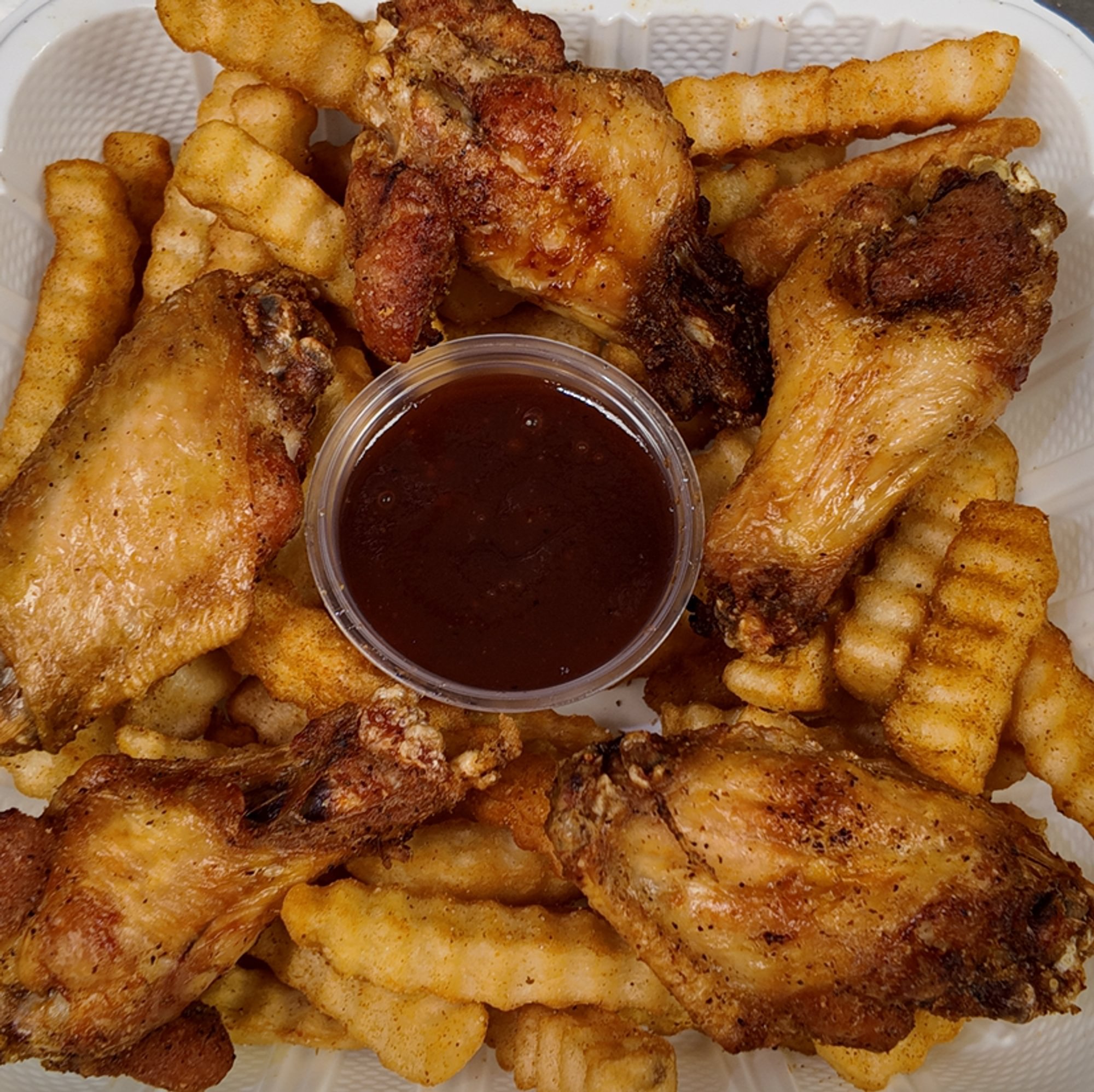 6 PC Boneless With Fries Box