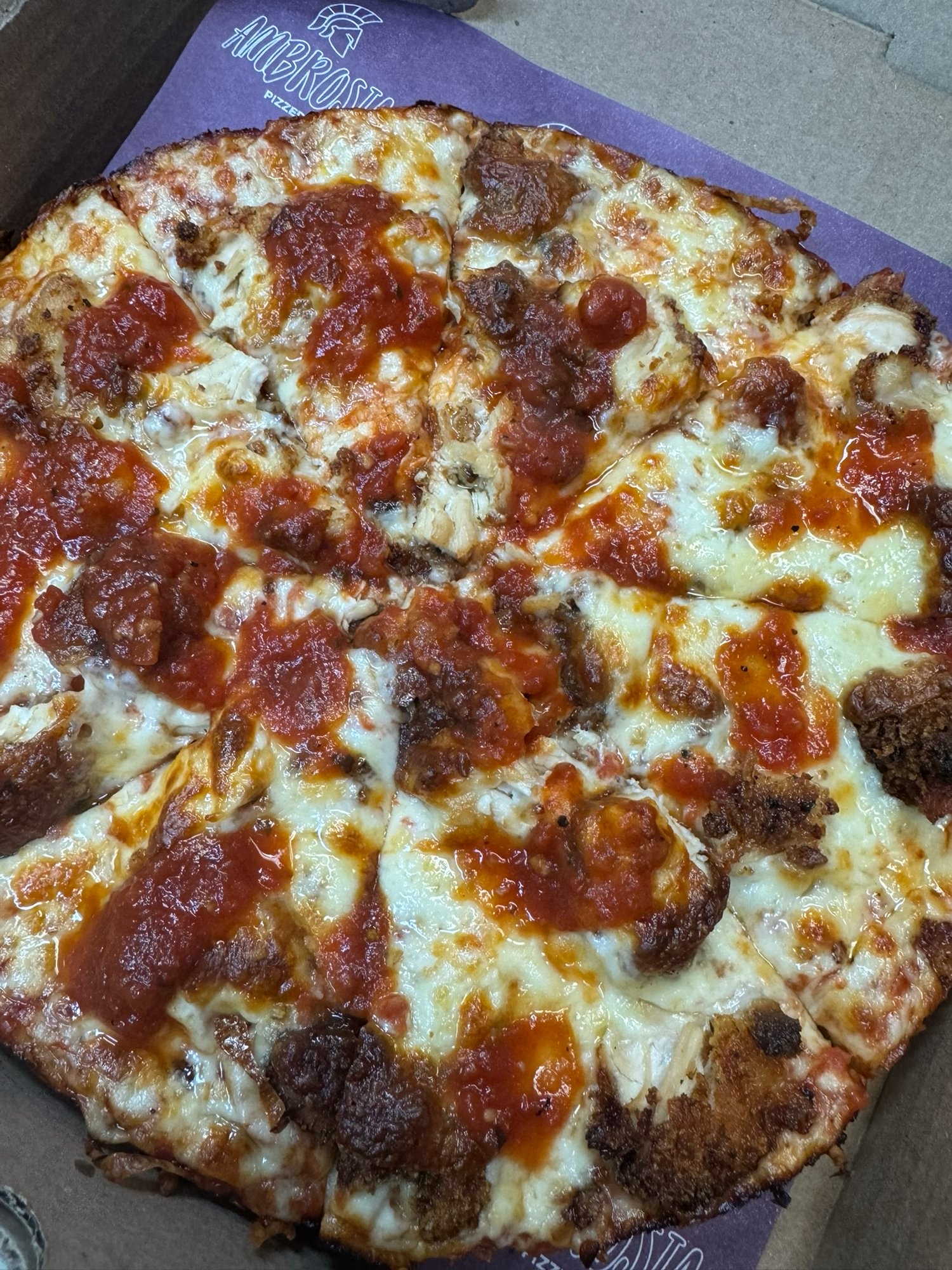 Chicken Parmesan Gourmet Pizza