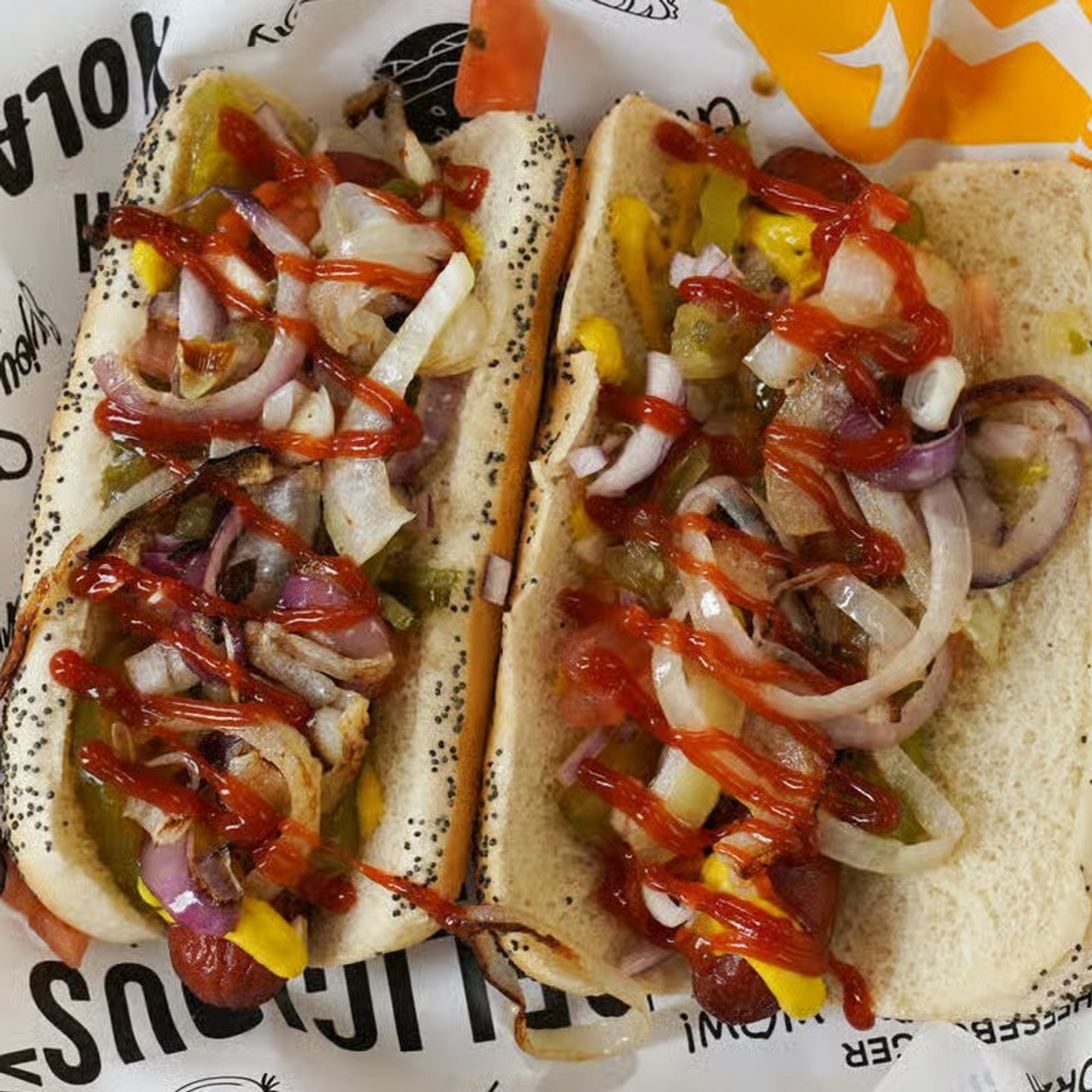 Chicago Style Hot Dog Sandwich