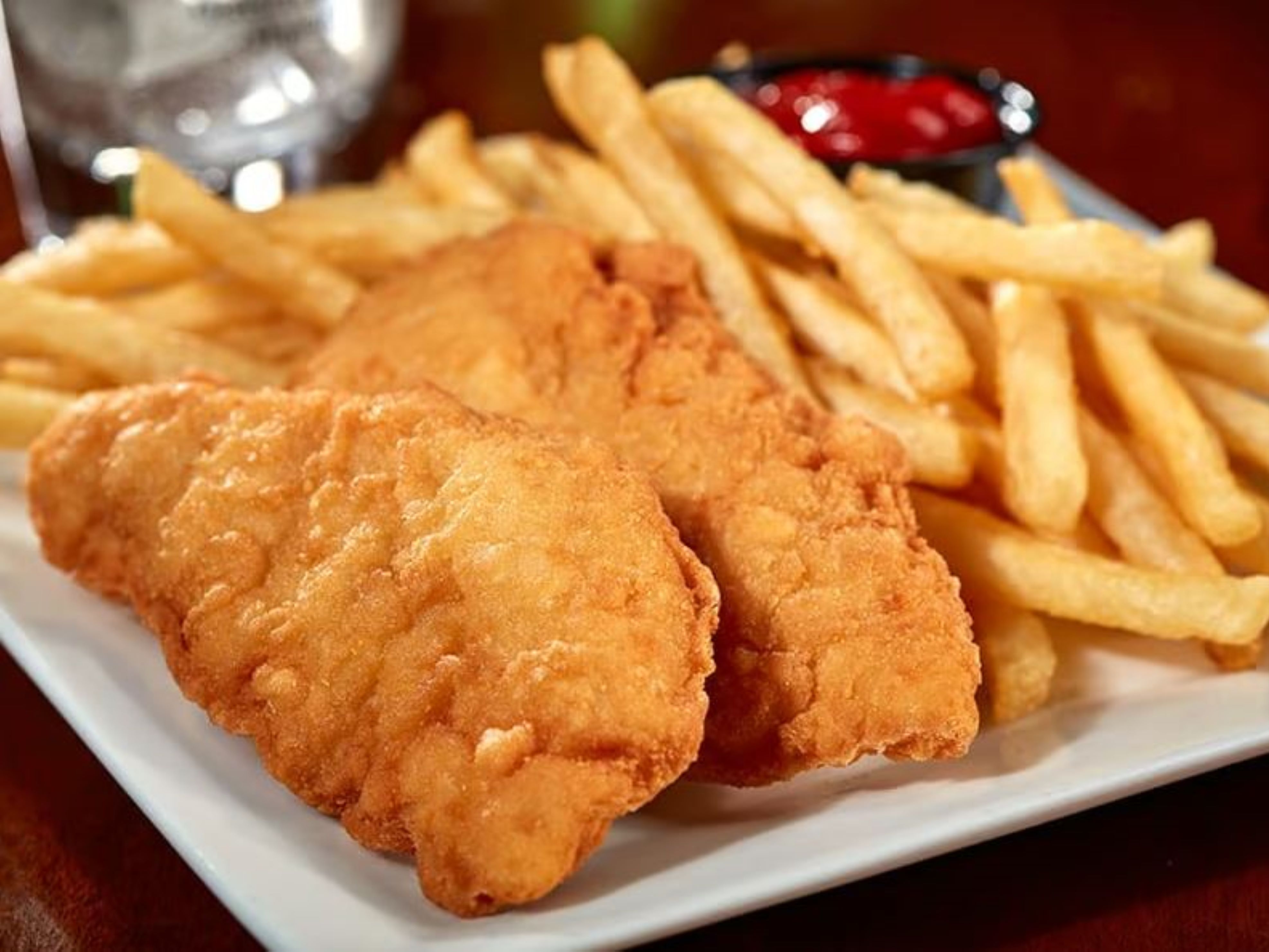 Chicken Finger W/ Fries Or Rice