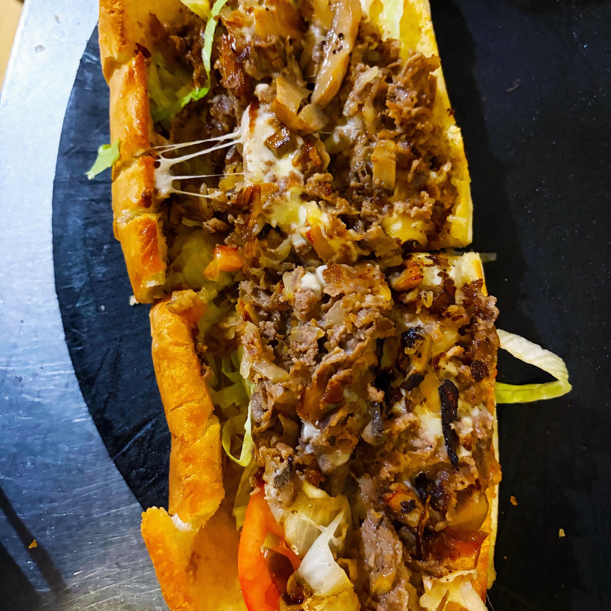 Large Philly Style Steak & Cheese Sub W Fries