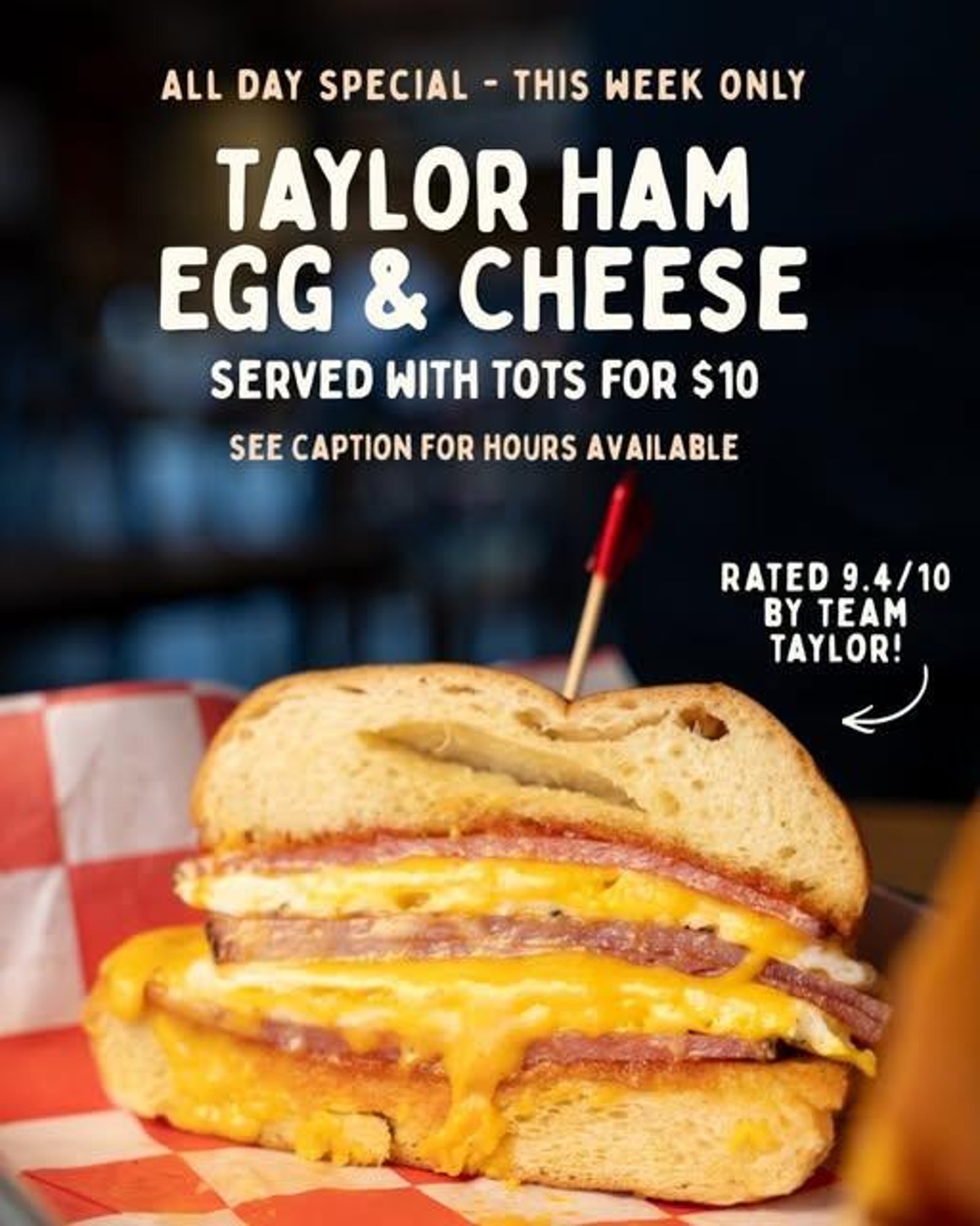 Jersey Smoke (Taylor Ham Egg and cheese)
