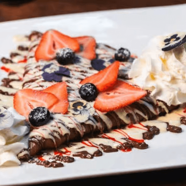 Charcoal Gardenia Special Crepe