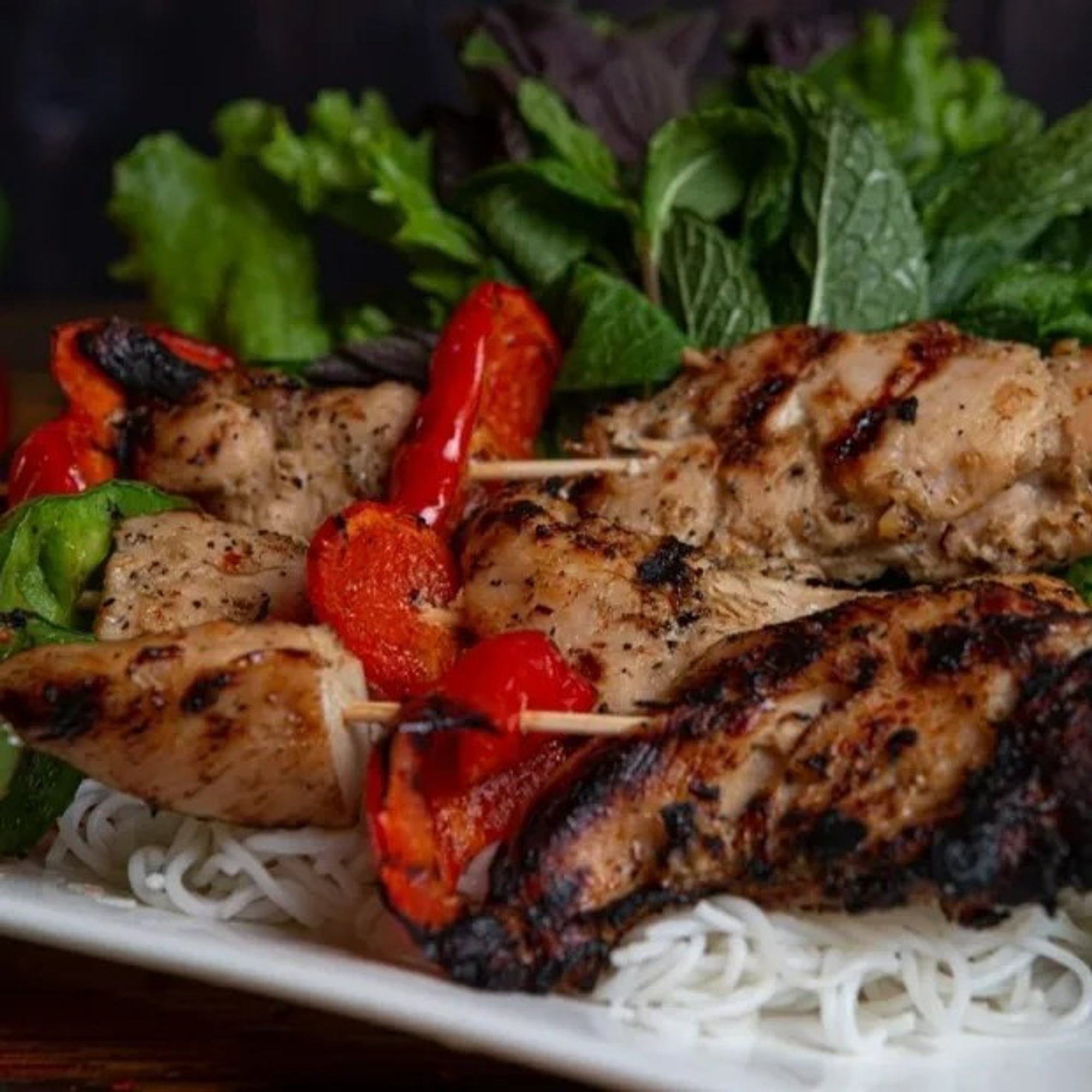 Satay Chicken Tenders Lettuce Wraps