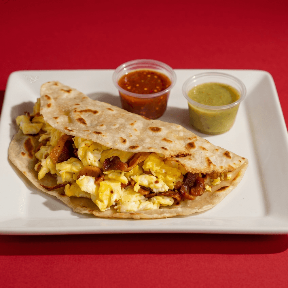 Eggs and Bacon Taco