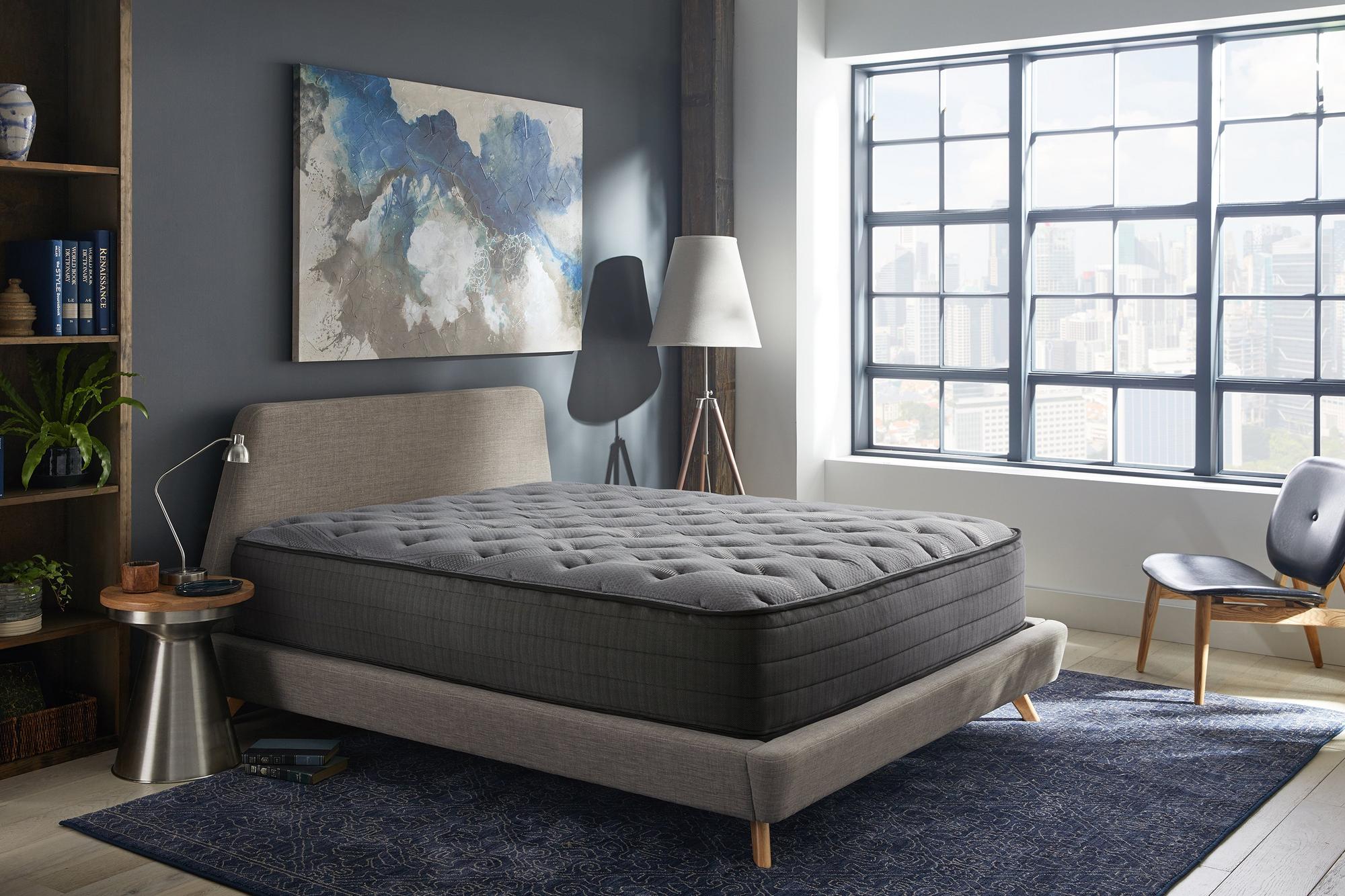 NightsBridge 12" Full Tight Top Coil Graphite Hybrid Mattress