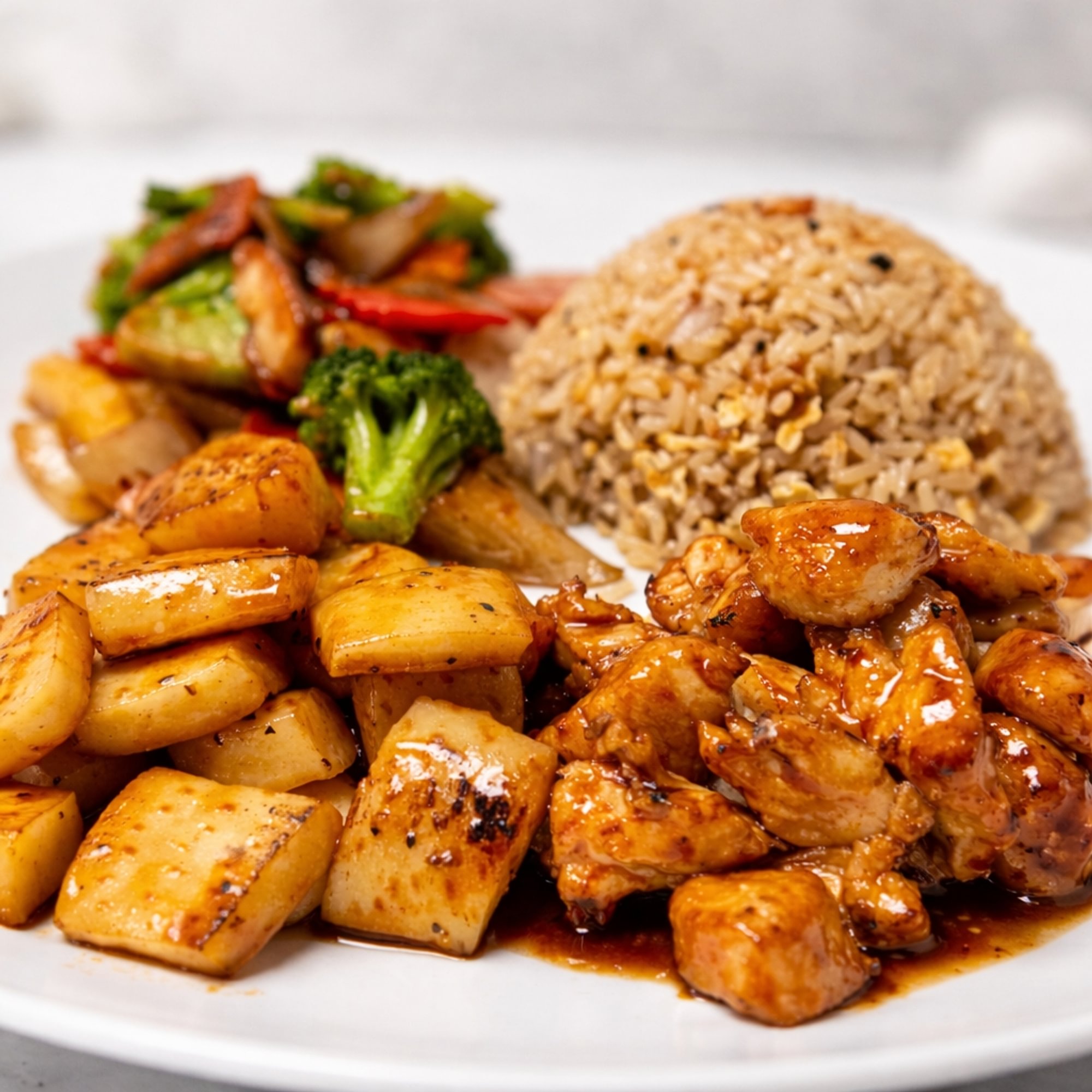 Hibachi Chicken & Calamari