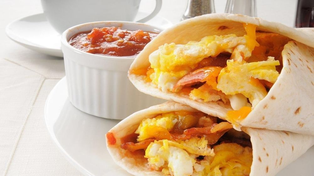 Morning Bacon Breakfast Burrito